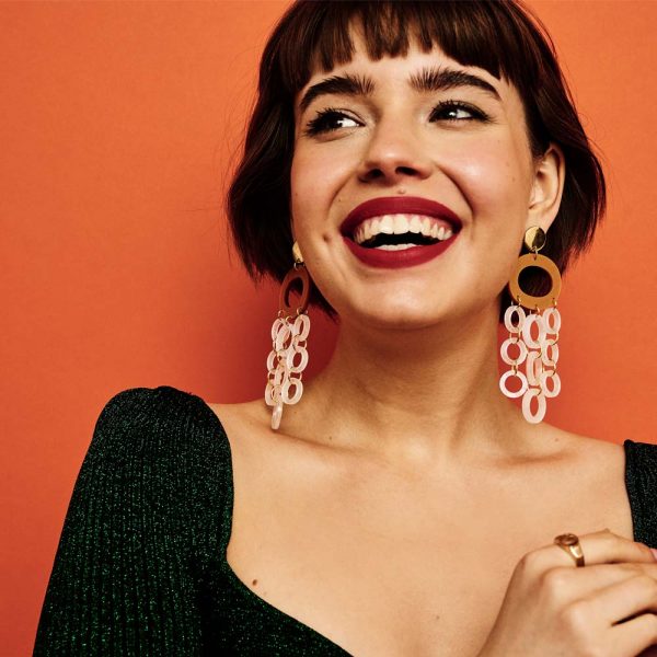 Toolally - Oh What a Night Earrings - Gold & Mother of Pearl