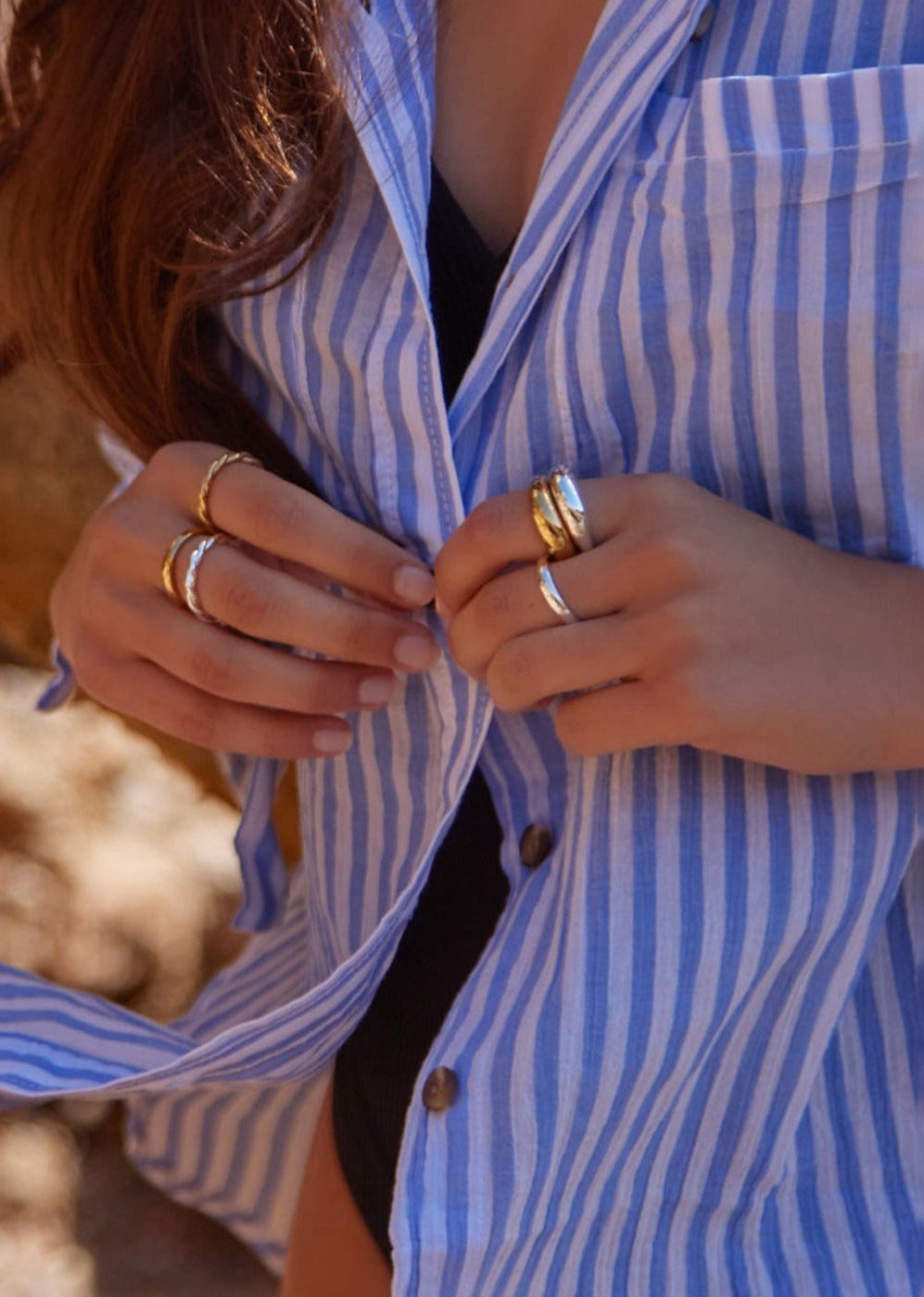 Orelia LUXE Domed Ring - Gold