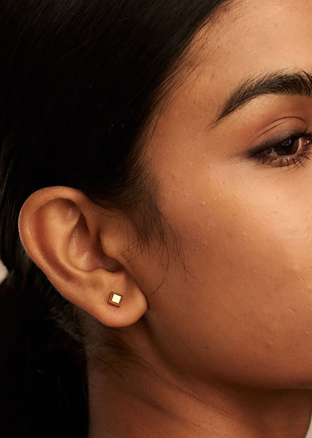 Orelia Luxe Mini Square Stud Earrings