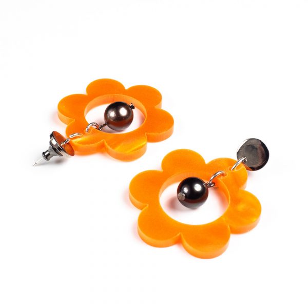 Toolally - 60s Pearl Daisies - Orange Pearl
