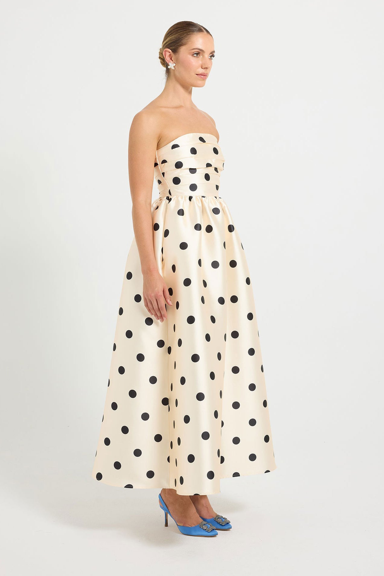 Pasduchas Dottie Strapless Midi Dress