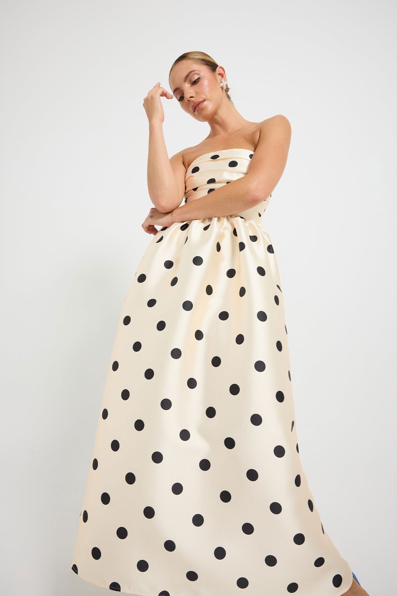 Pasduchas Dottie Strapless Midi Dress