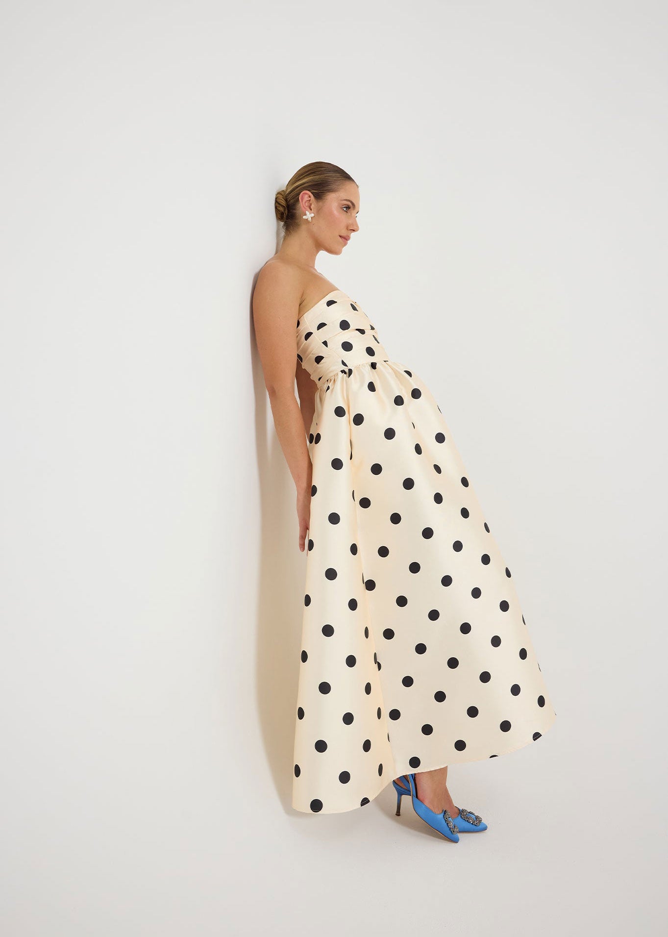 Pasduchas Dottie Strapless Midi Dress