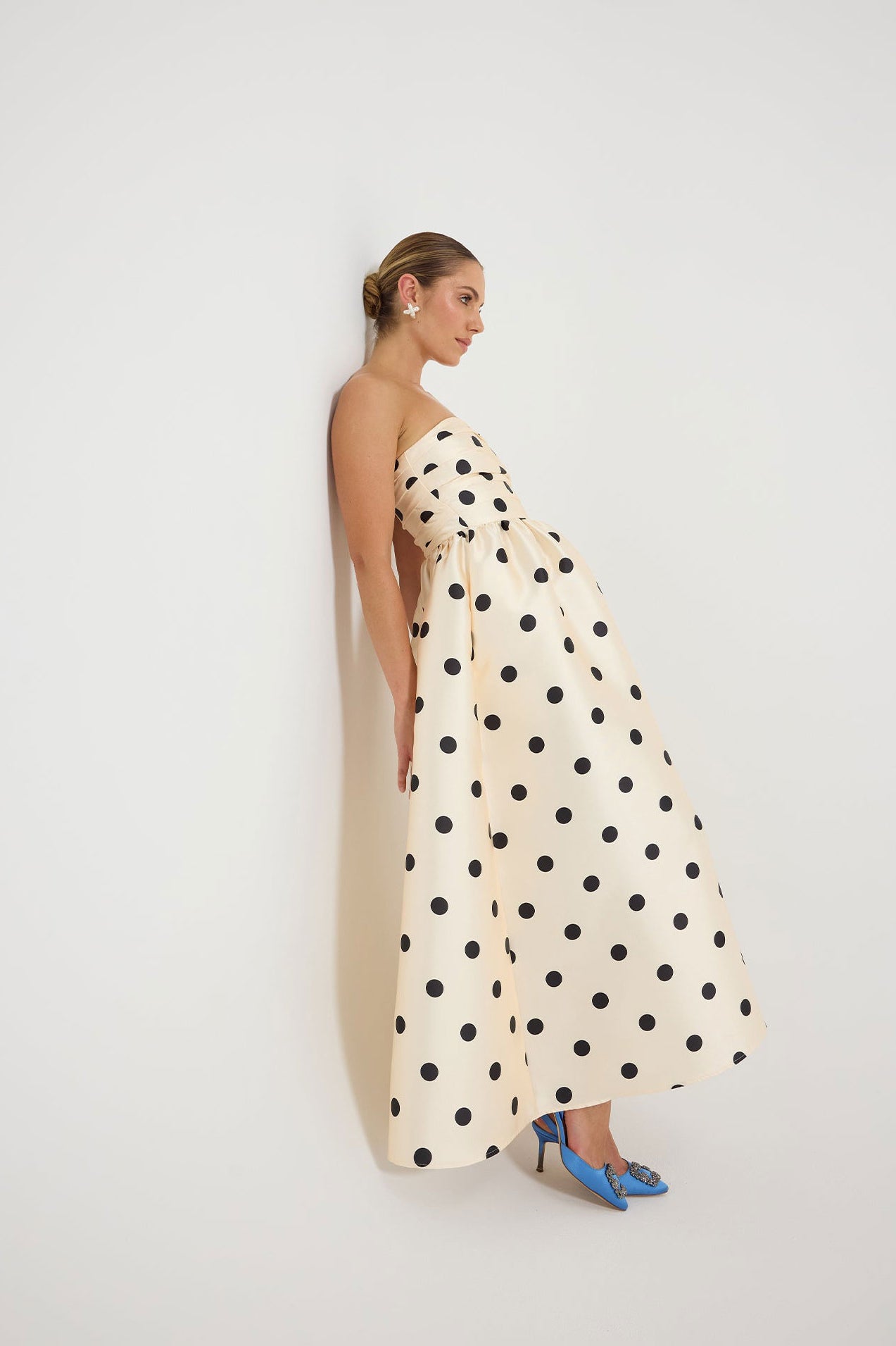 Pasduchas Dottie Strapless Midi Dress