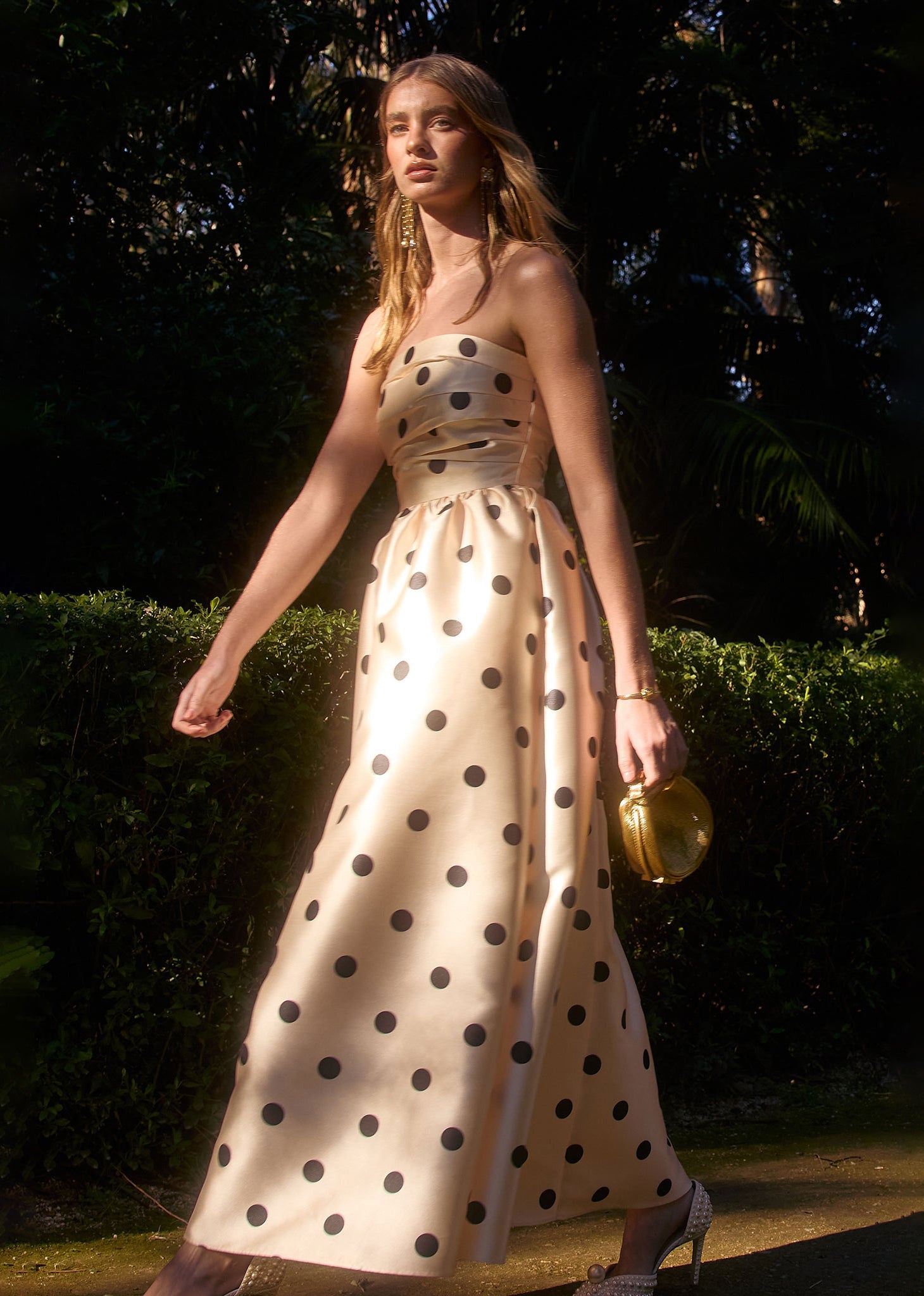 Pasduchas Dottie Strapless Midi Dress