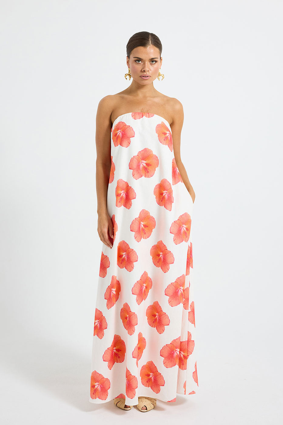 Pasduchas Brielle Strapless Maxi Dress