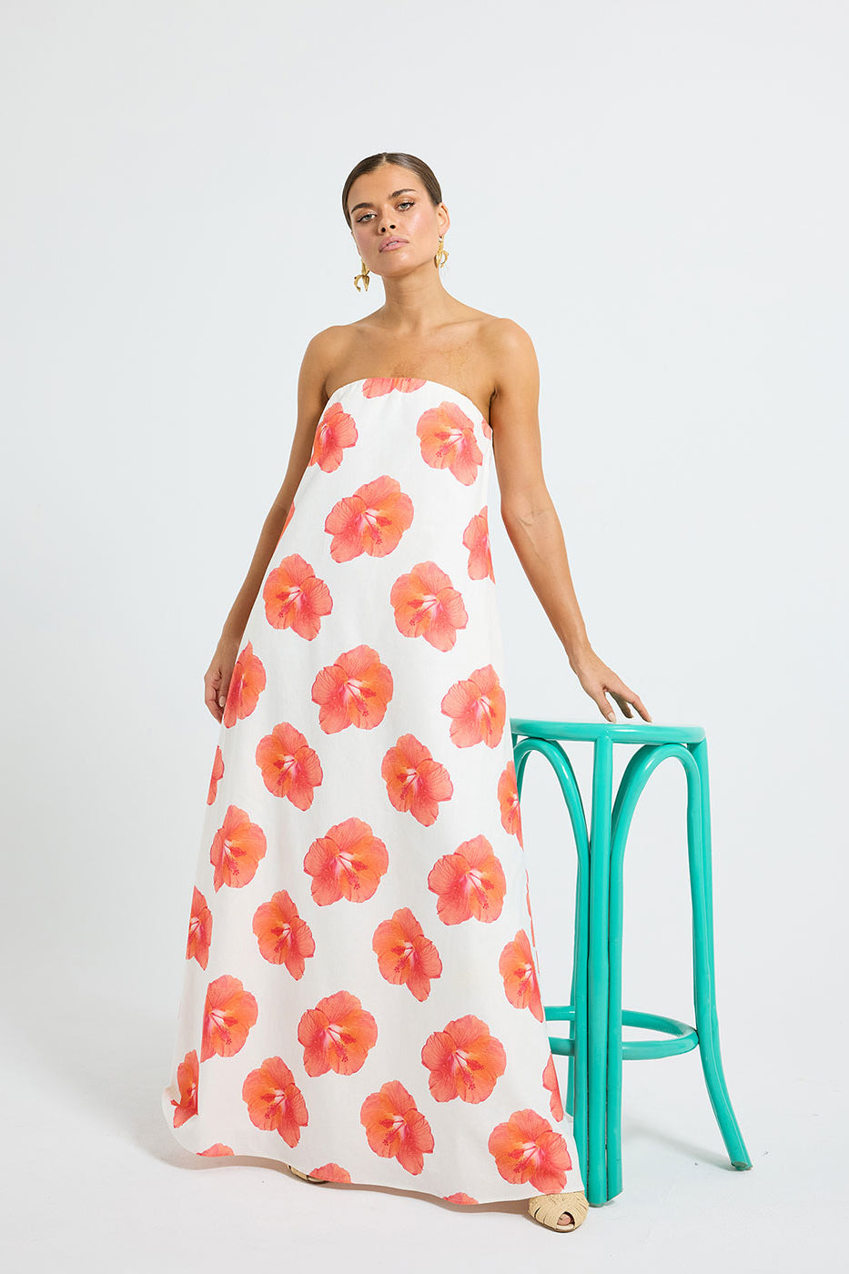 Pasduchas Brielle Strapless Maxi Dress