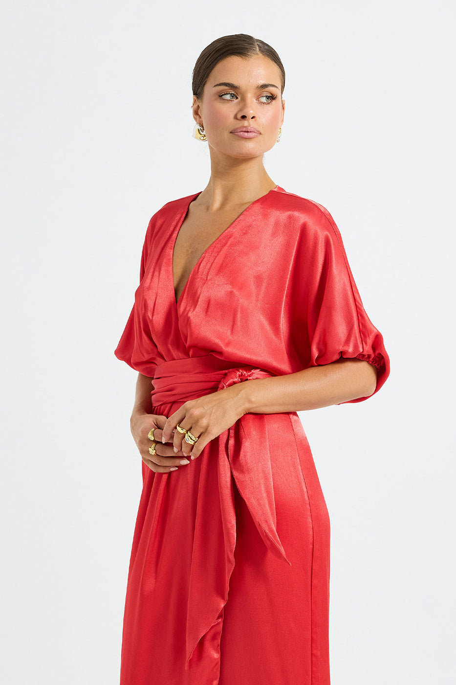 Pasduchas Quinn Wrap Midi Dress