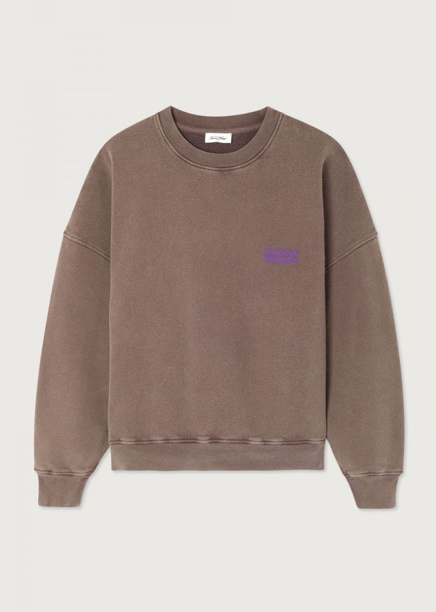 American Vintage Plizzy Sweatshirt - Vintage Chestnut
