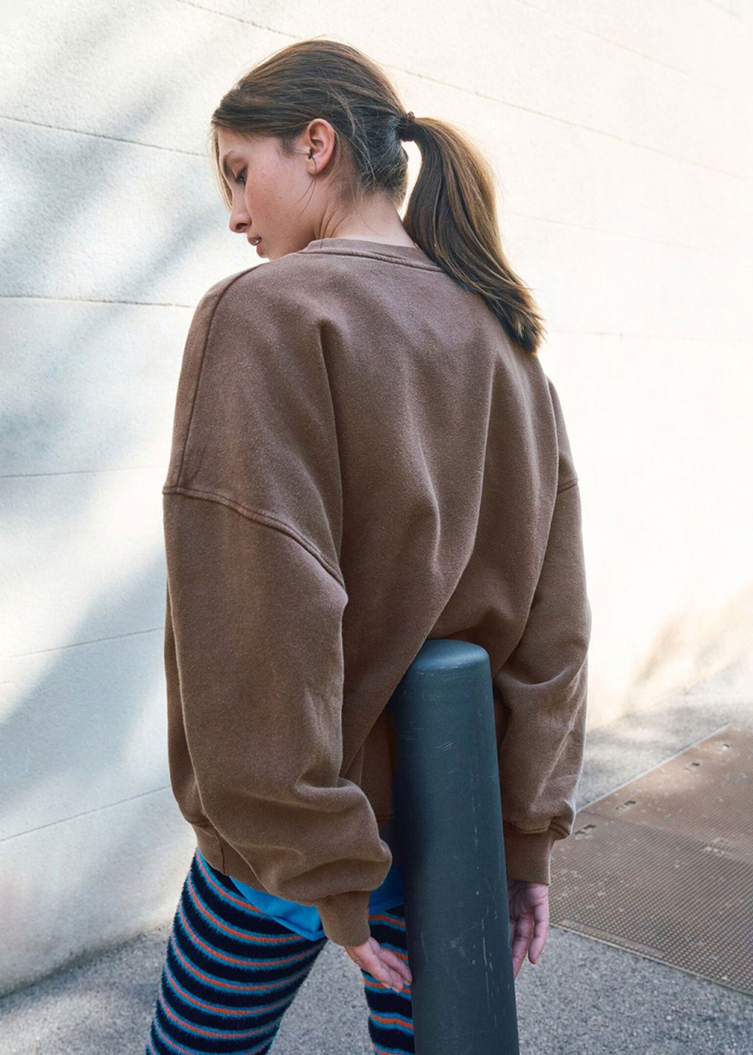 American Vintage Plizzy Sweatshirt - Vintage Chestnut