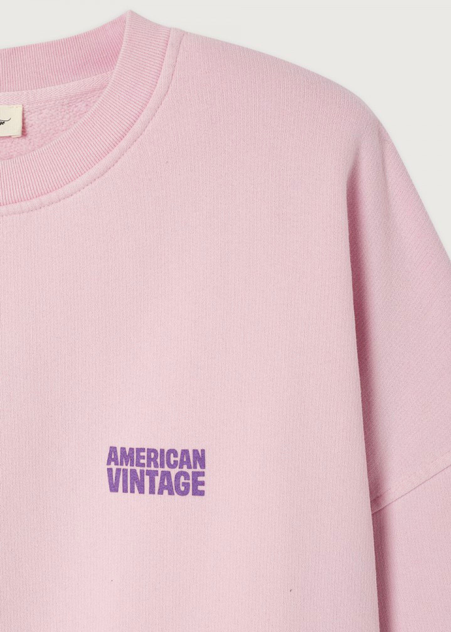 American Vintage Plizzy Sweatshirt - Vintage Petal