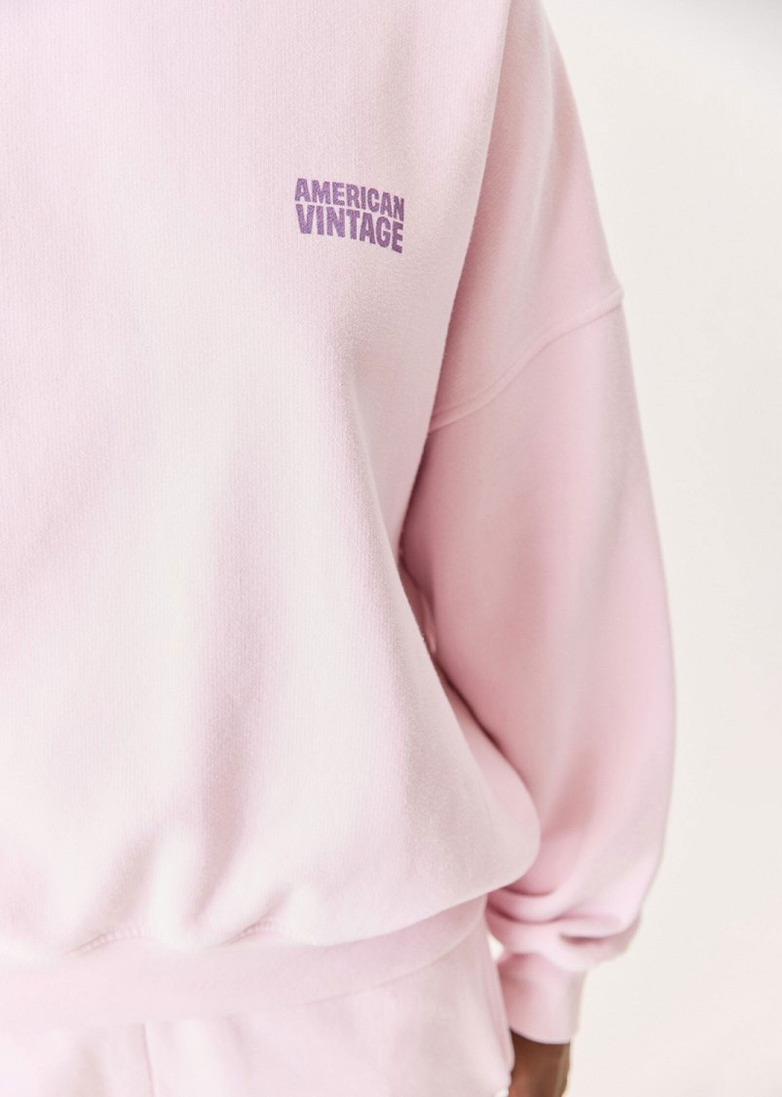 American Vintage Plizzy Sweatshirt - Vintage Petal