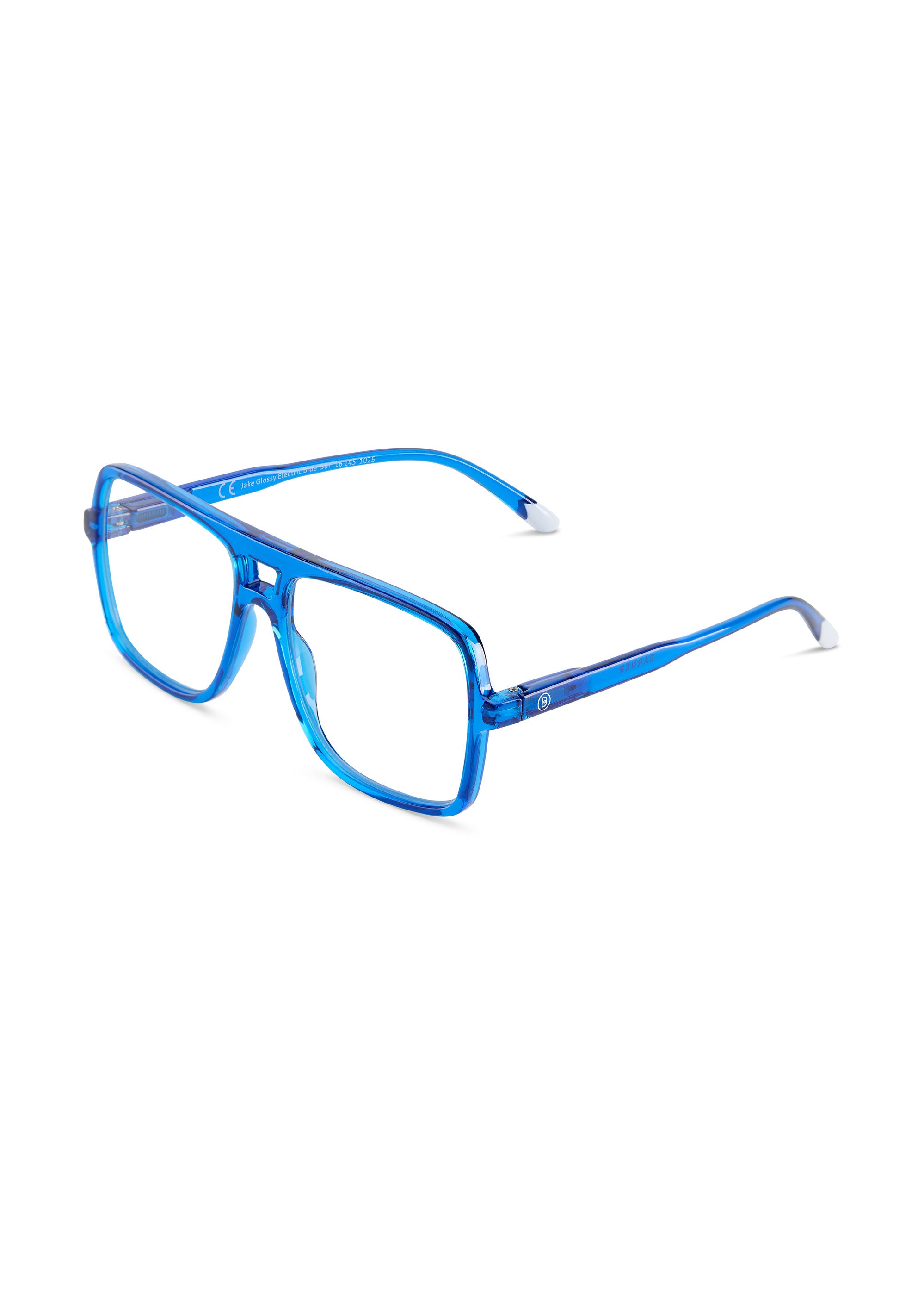 Barner Jake Glossy Blue Light Glasses - Electric Blue