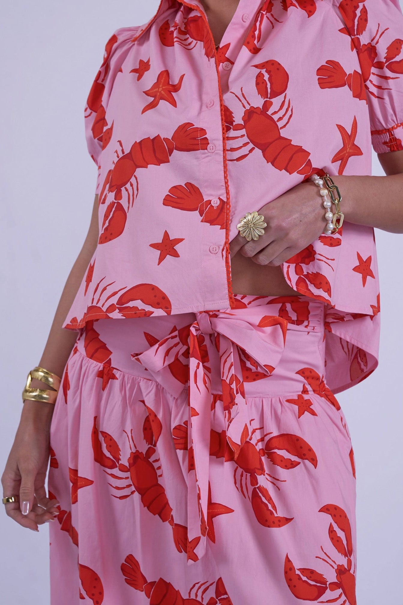 New Day Originals Paddington Blouse - Lobster & Starfish