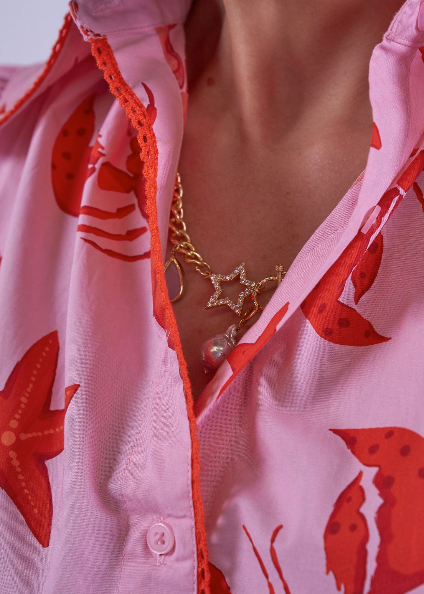 New Day Originals Paddington Blouse - Lobster & Starfish