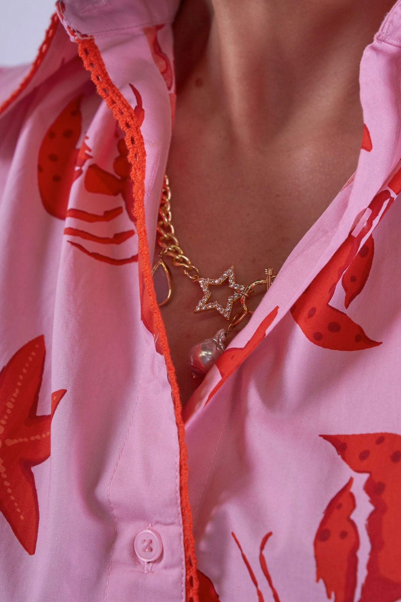 New Day Originals Paddington Blouse - Lobster & Starfish