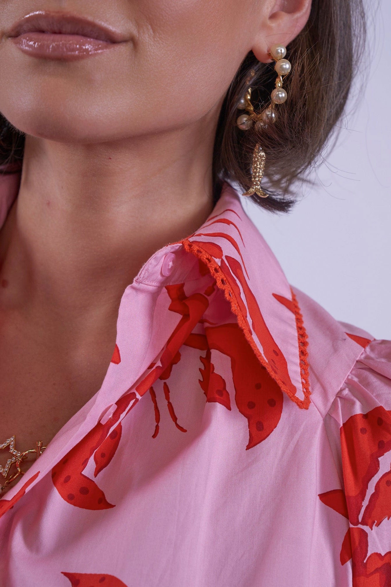 New Day Originals Paddington Blouse - Lobster & Starfish