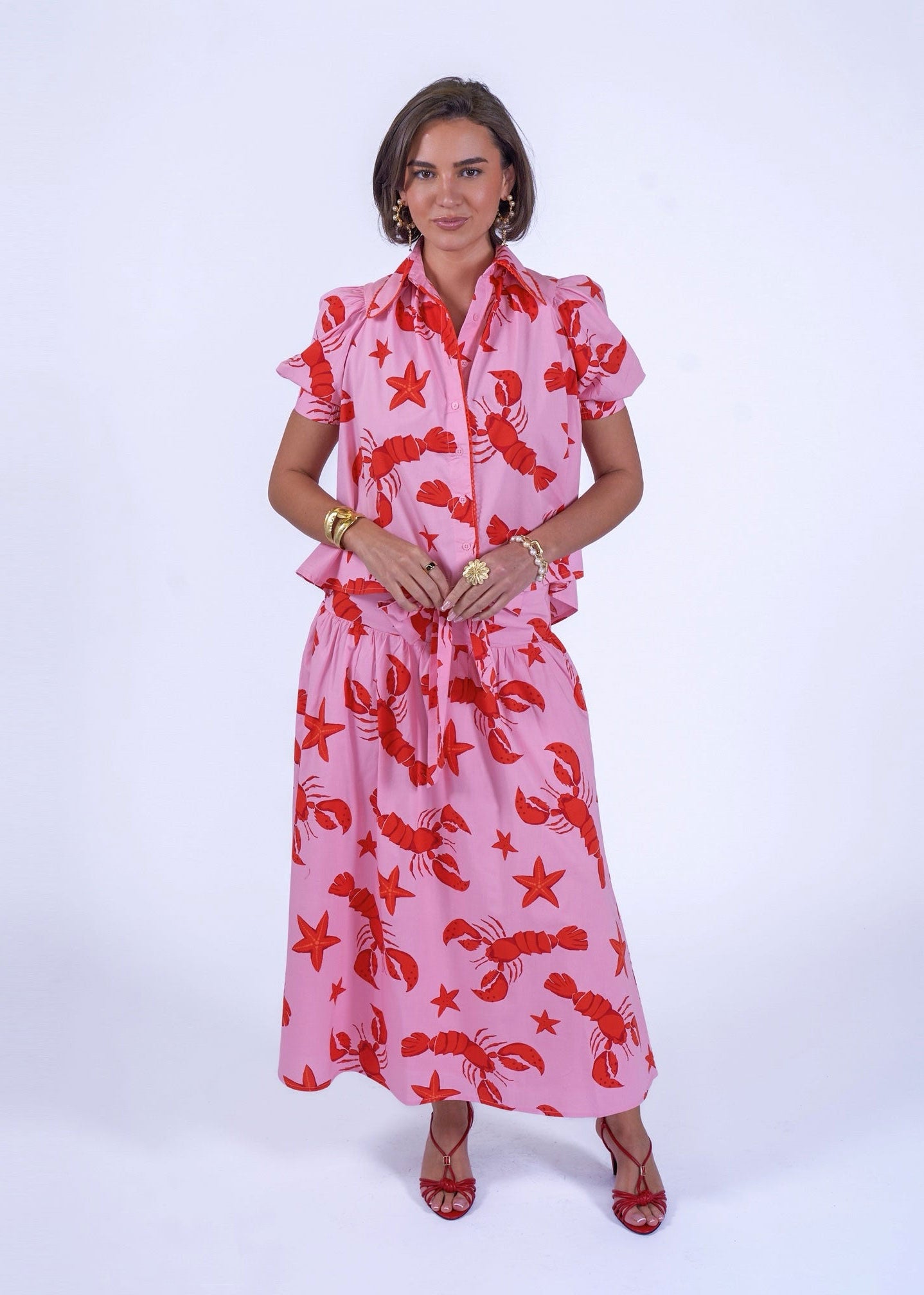 New Day Originals Paddington Blouse - Lobster & Starfish