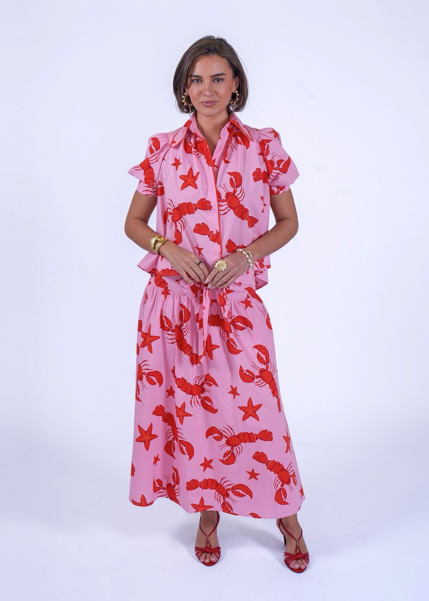 New Day Originals Paddington Blouse - Lobster & Starfish