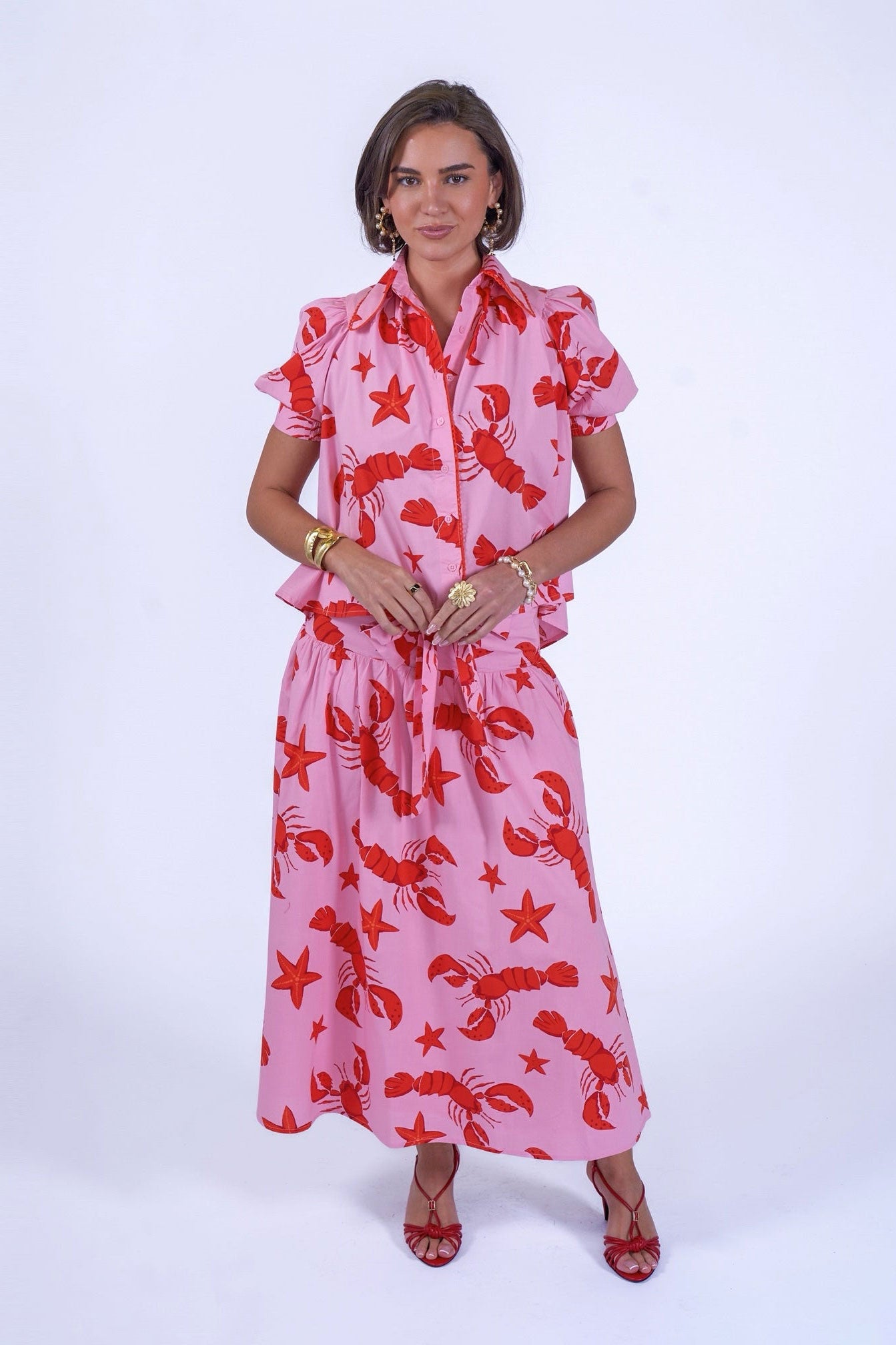 New Day Originals Paddington Blouse - Lobster & Starfish