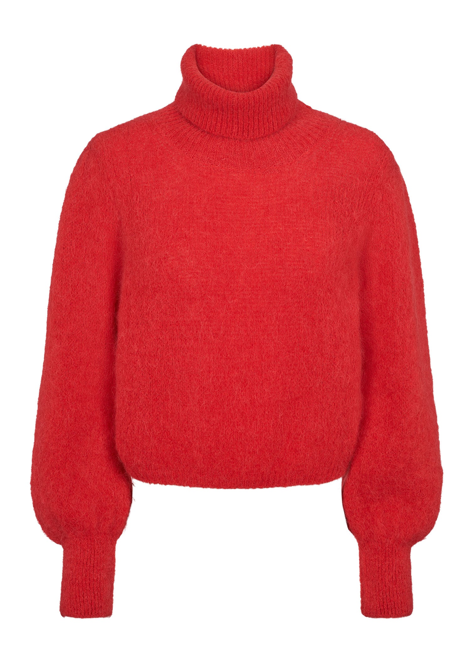 American Dreams Piro Rollneck Long Sleeves - Lipstick Red