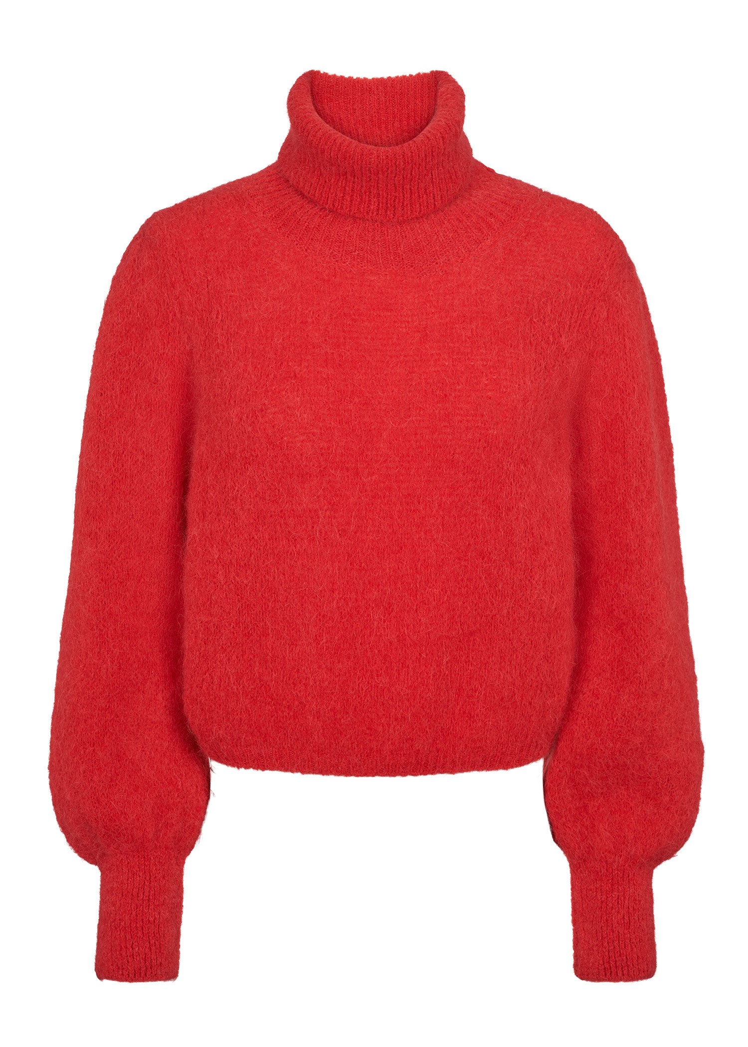 American Dreams Piro Rollneck Long Sleeves - Lipstick Red