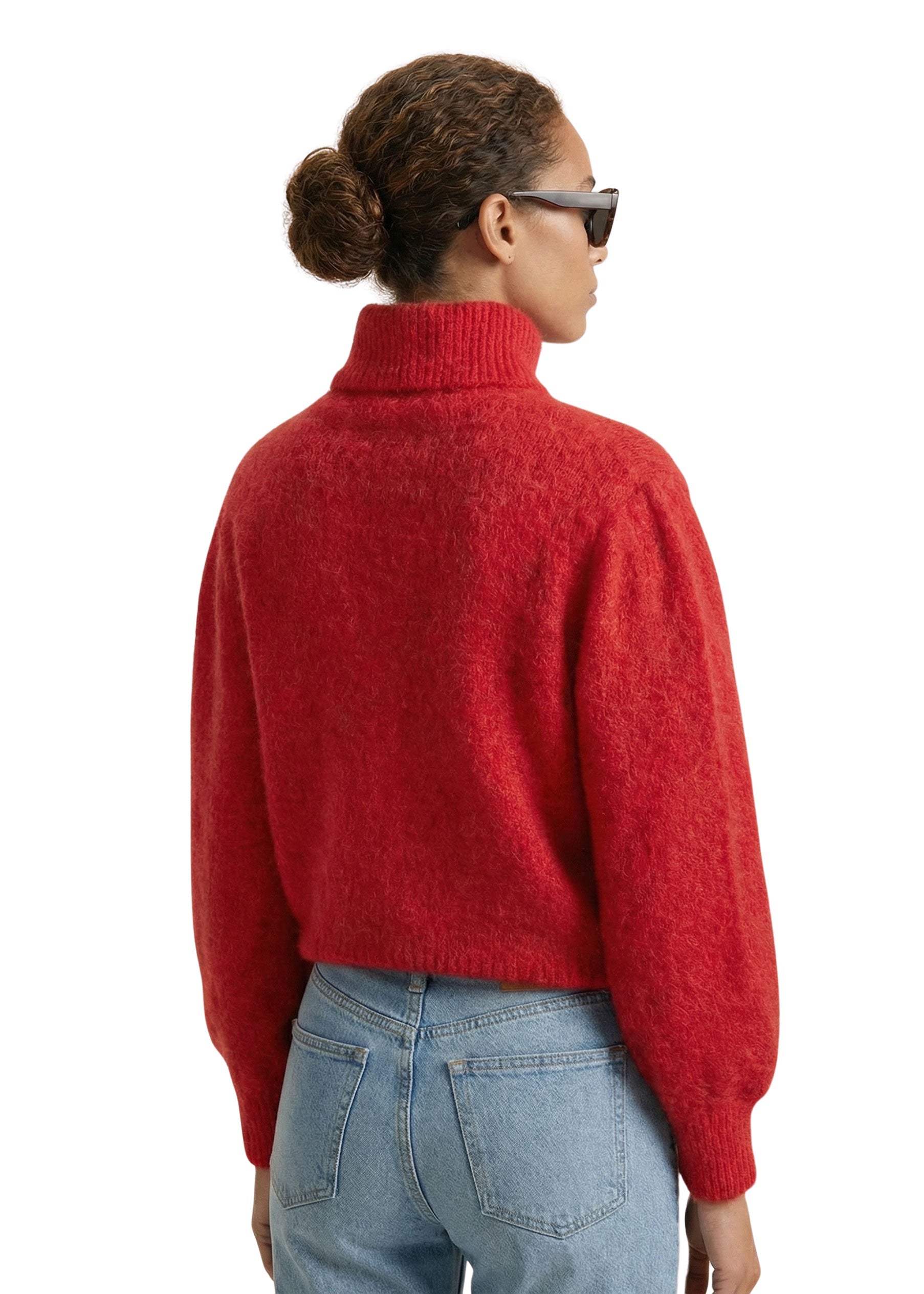 American Dreams Piro Rollneck Long Sleeves - Lipstick Red