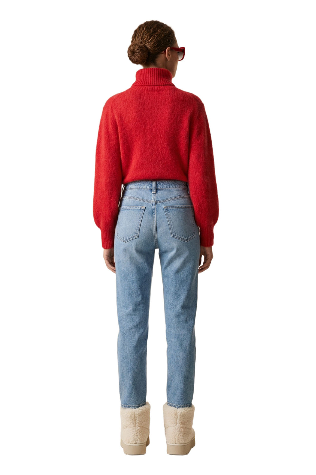 American Dreams Piro Rollneck Long Sleeves - Lipstick Red