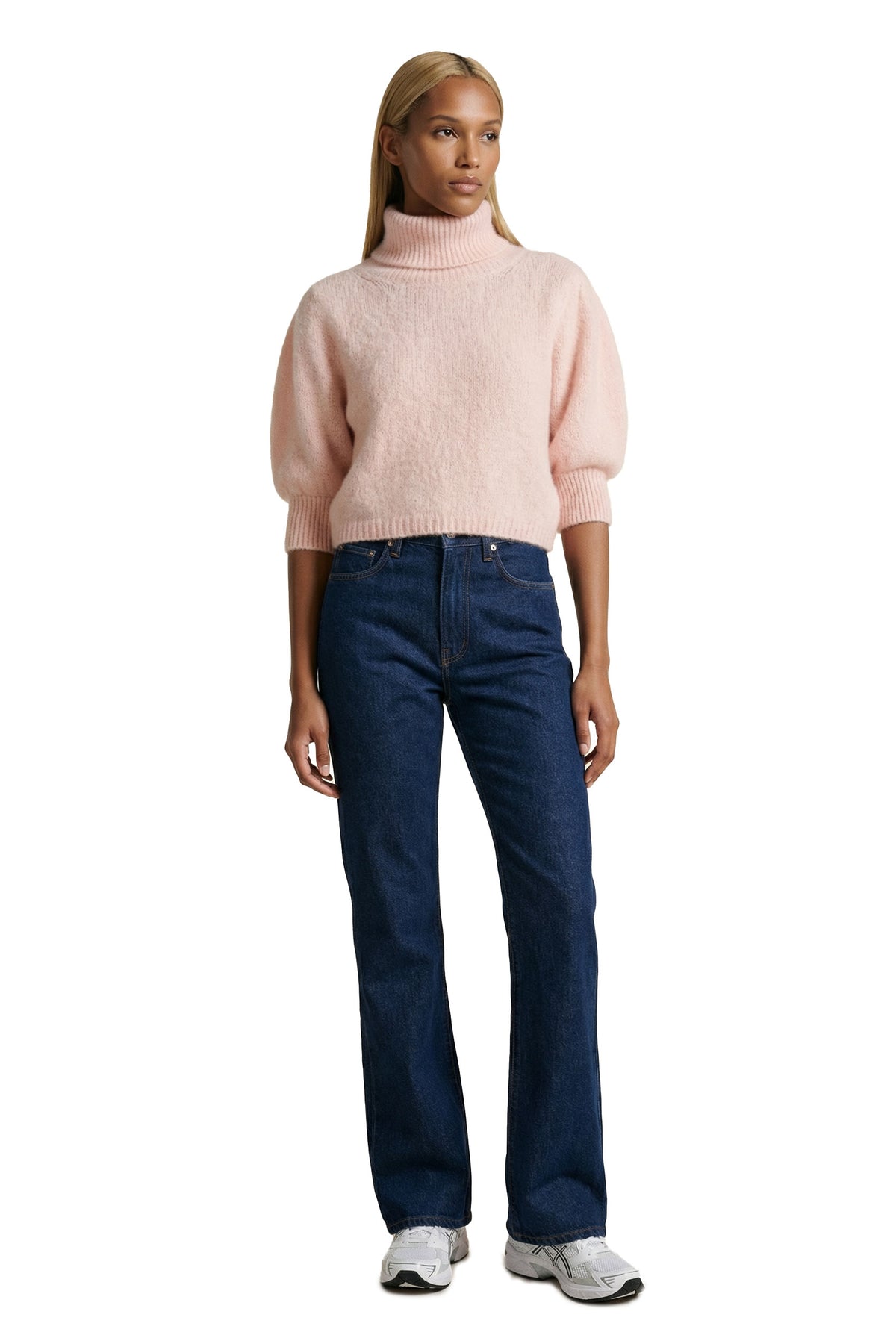American Dreams Piro Rollneck Short Sleeves - Peach