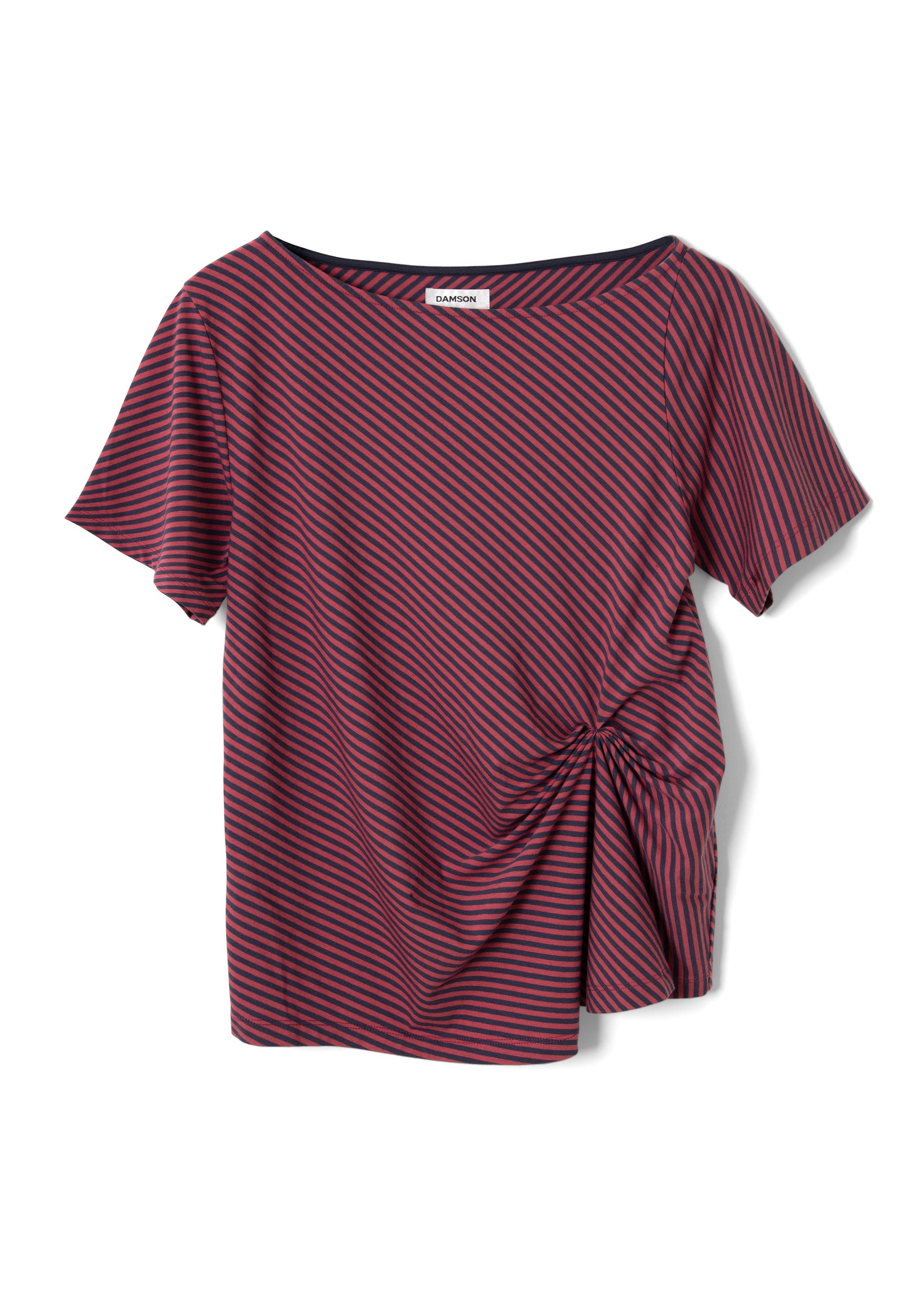 Damson Madder Reece Tee - Red Stripe