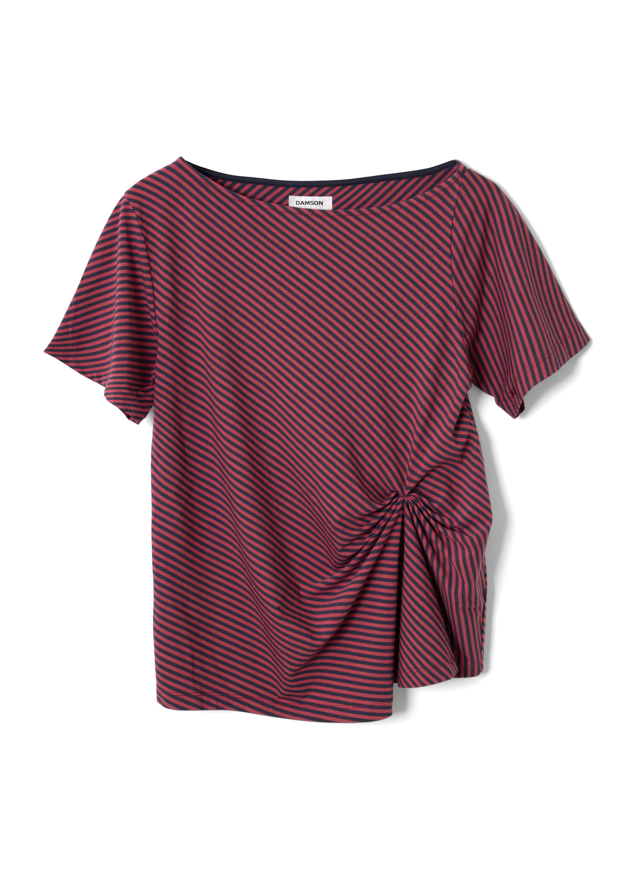 Damson Madder Reece Tee - Red Stripe