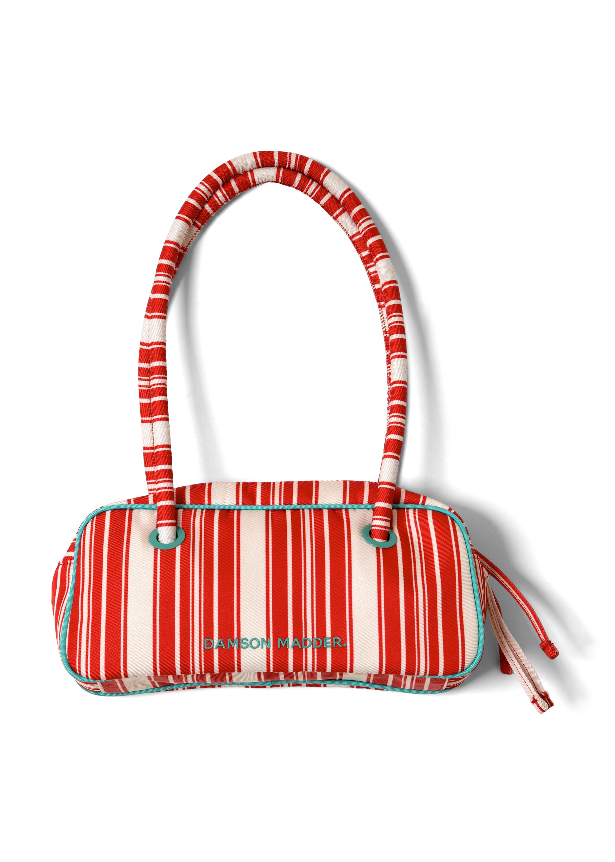Damson Madder Renne Bowler Bag - Cherry Deck Chair Stripe
