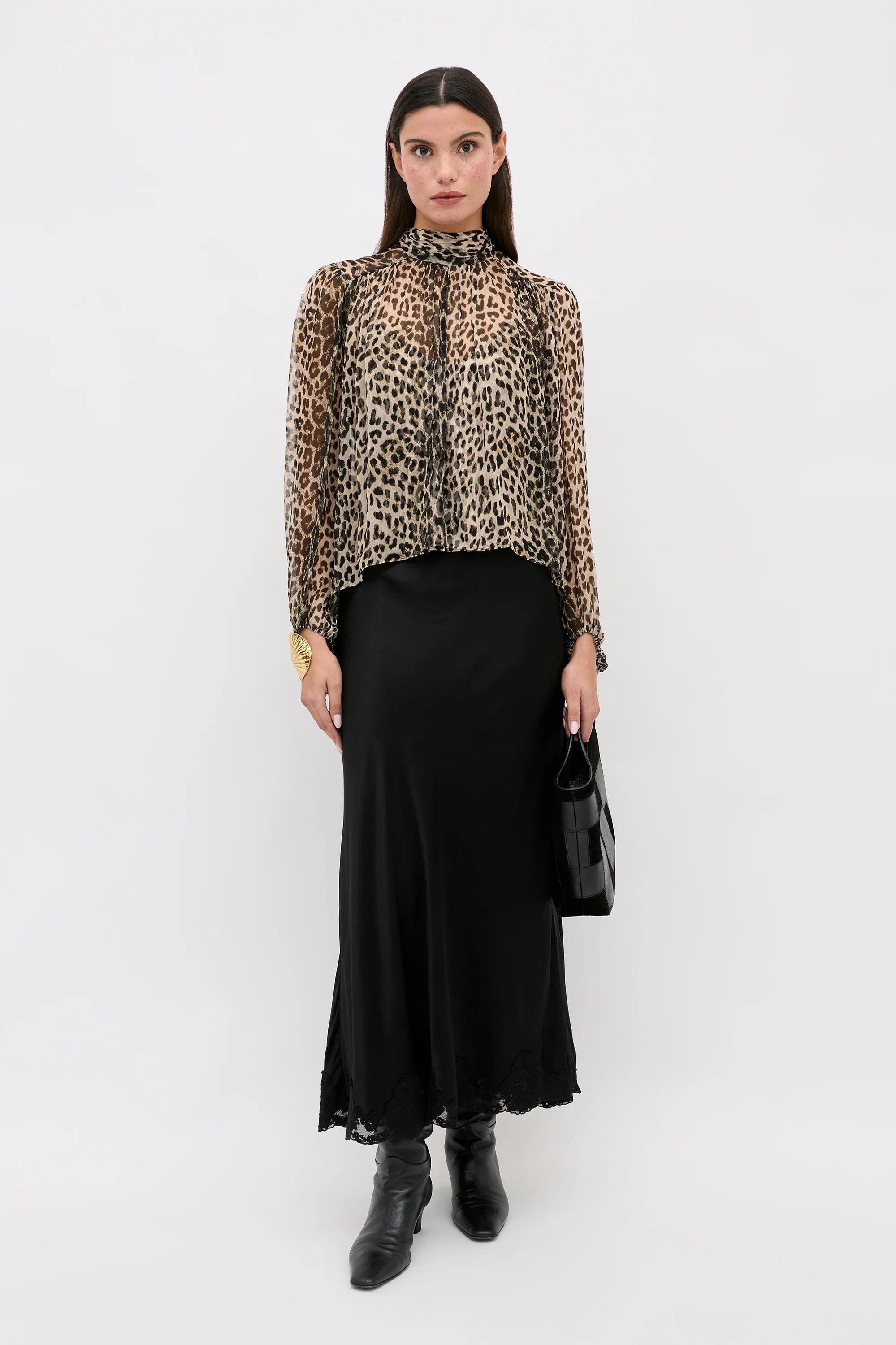 Rixo Rya Top - Nina Leopard Mocha