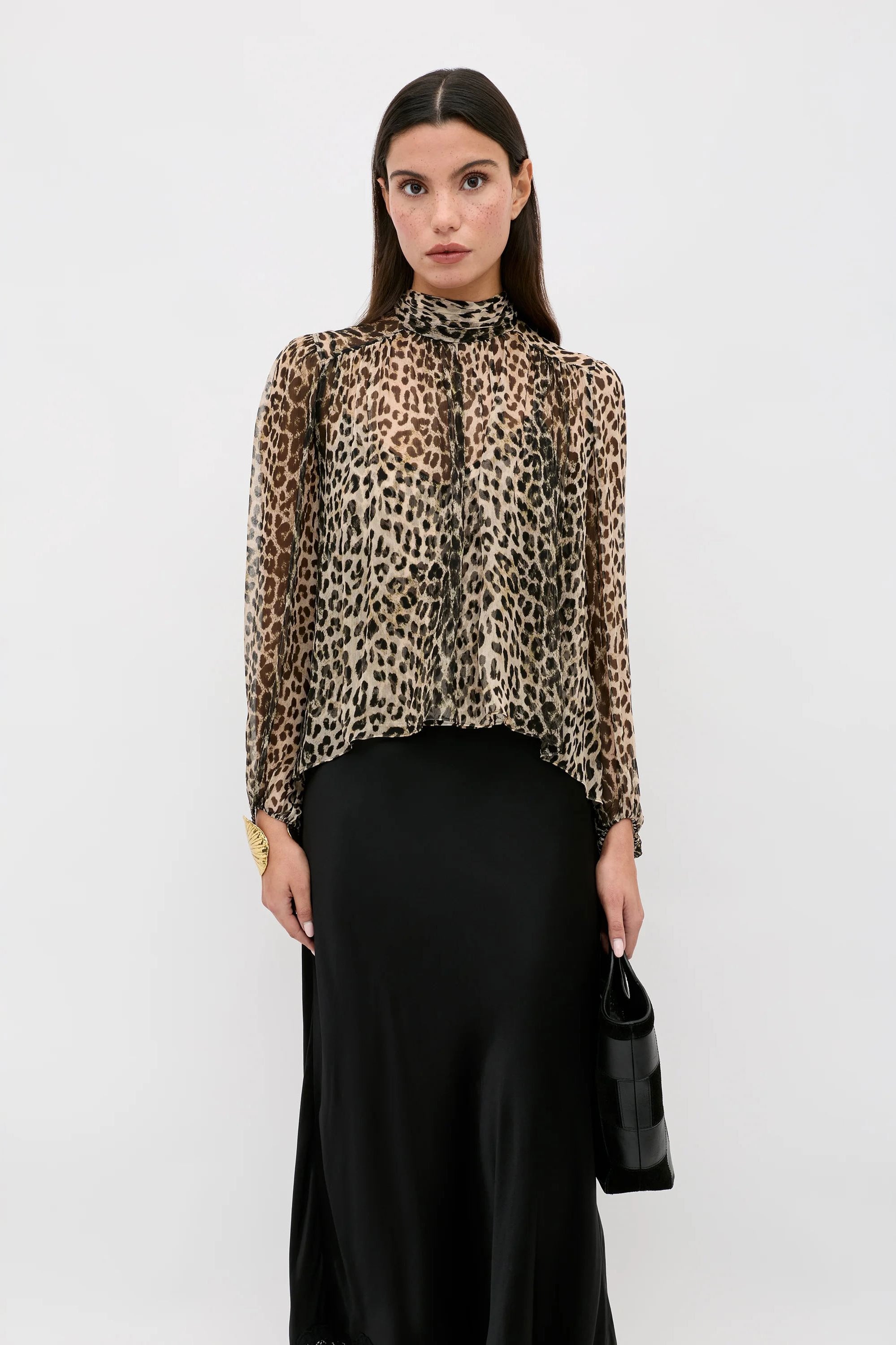 Rixo Rya Top - Nina Leopard Mocha