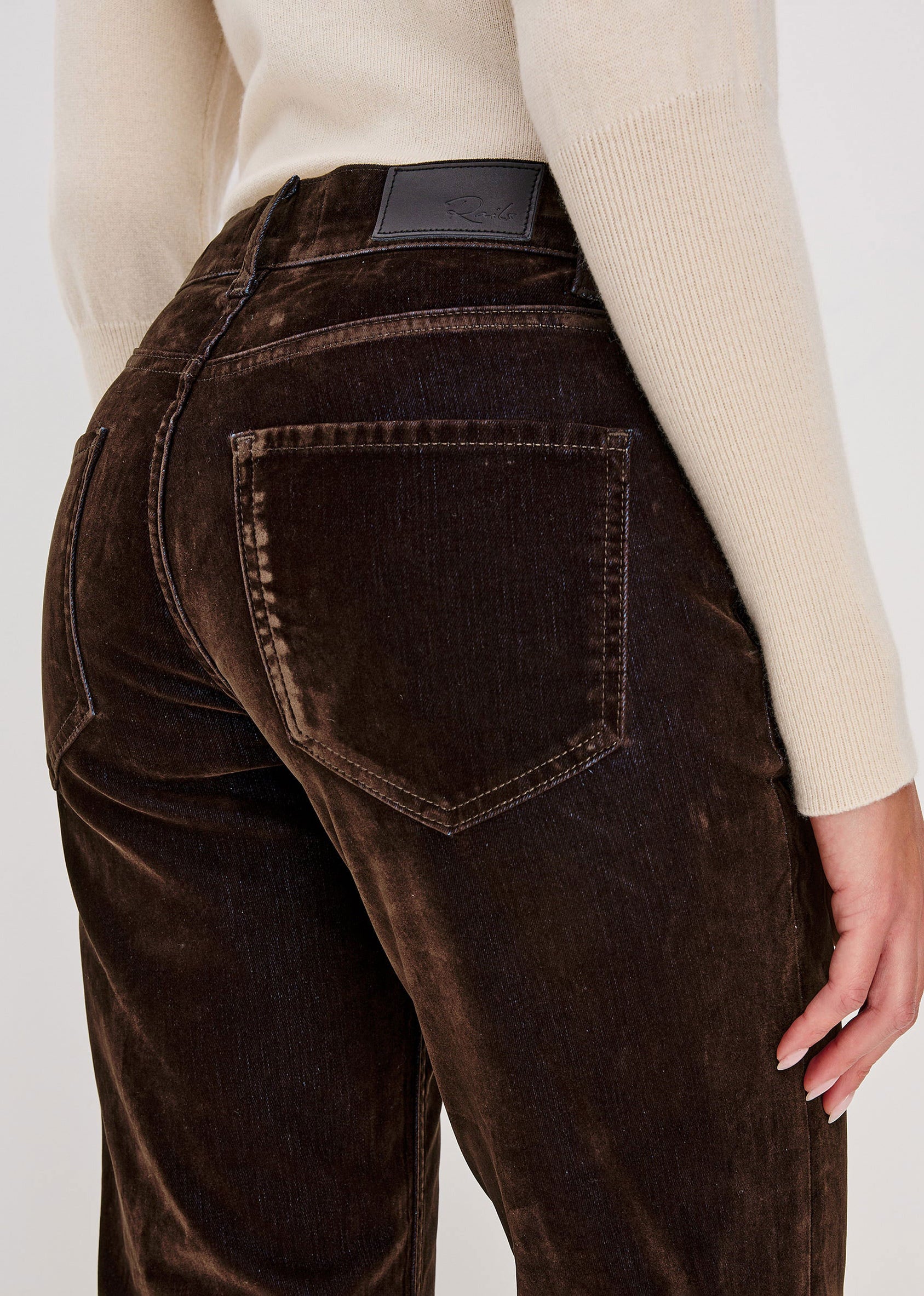 Rails Sepulveda Jeans - Chocolate Flocking