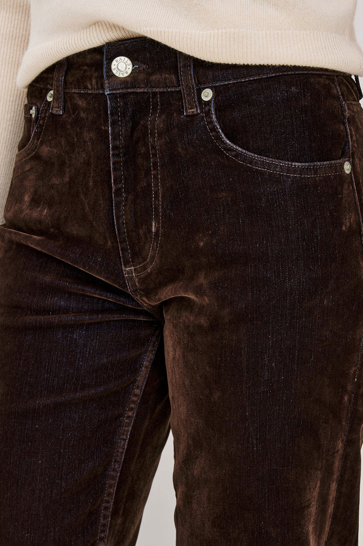 Rails Sepulveda Jeans - Chocolate Flocking