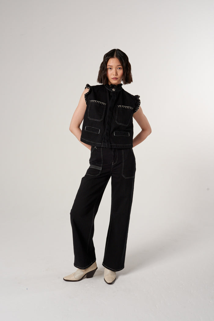 Seventy + Mochi - Pablo Waistcoat - Black