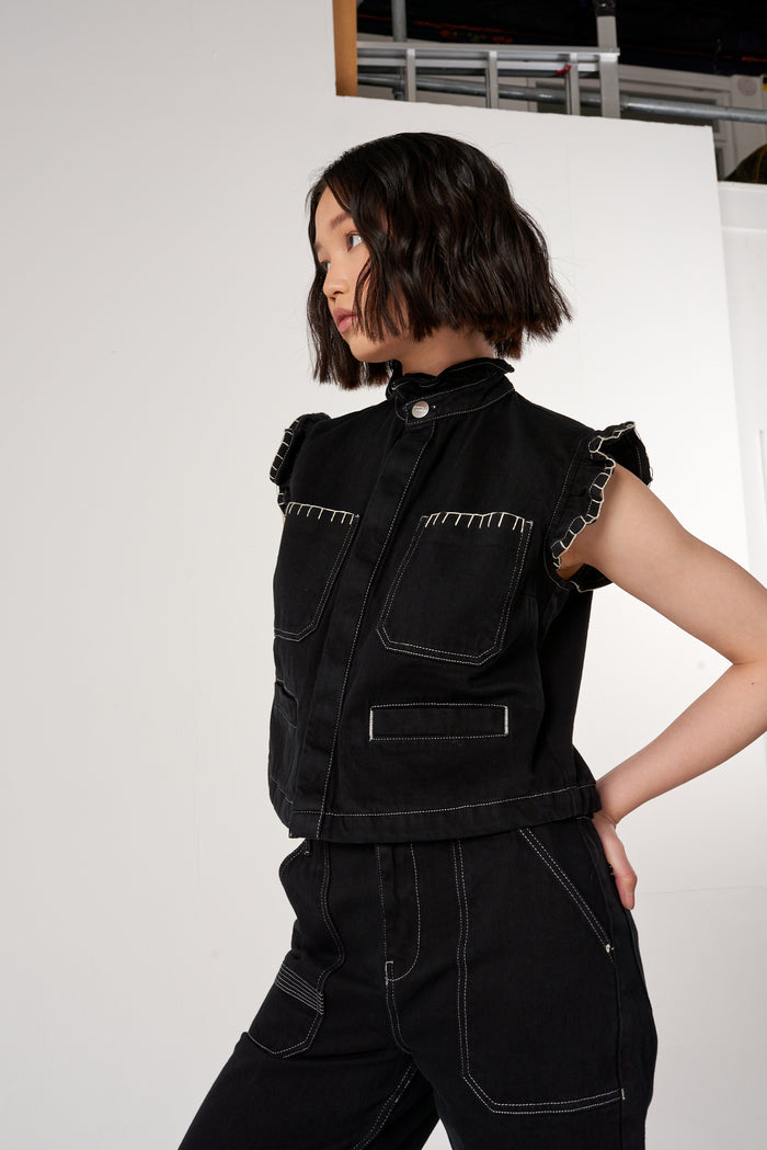 Seventy + Mochi - Pablo Waistcoat - Black