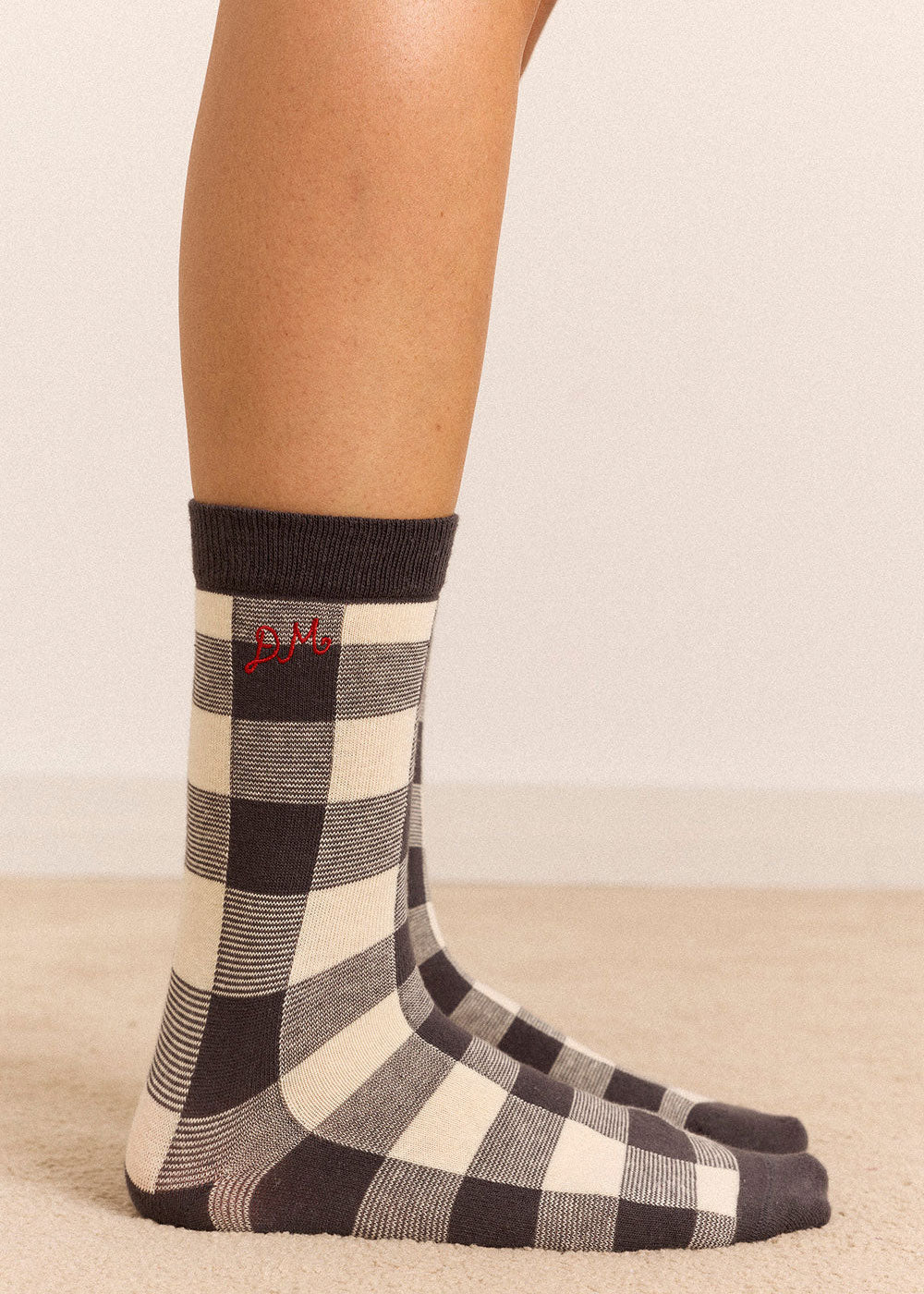 Damson Madder 3 Pack Socks - Mixed Gingham