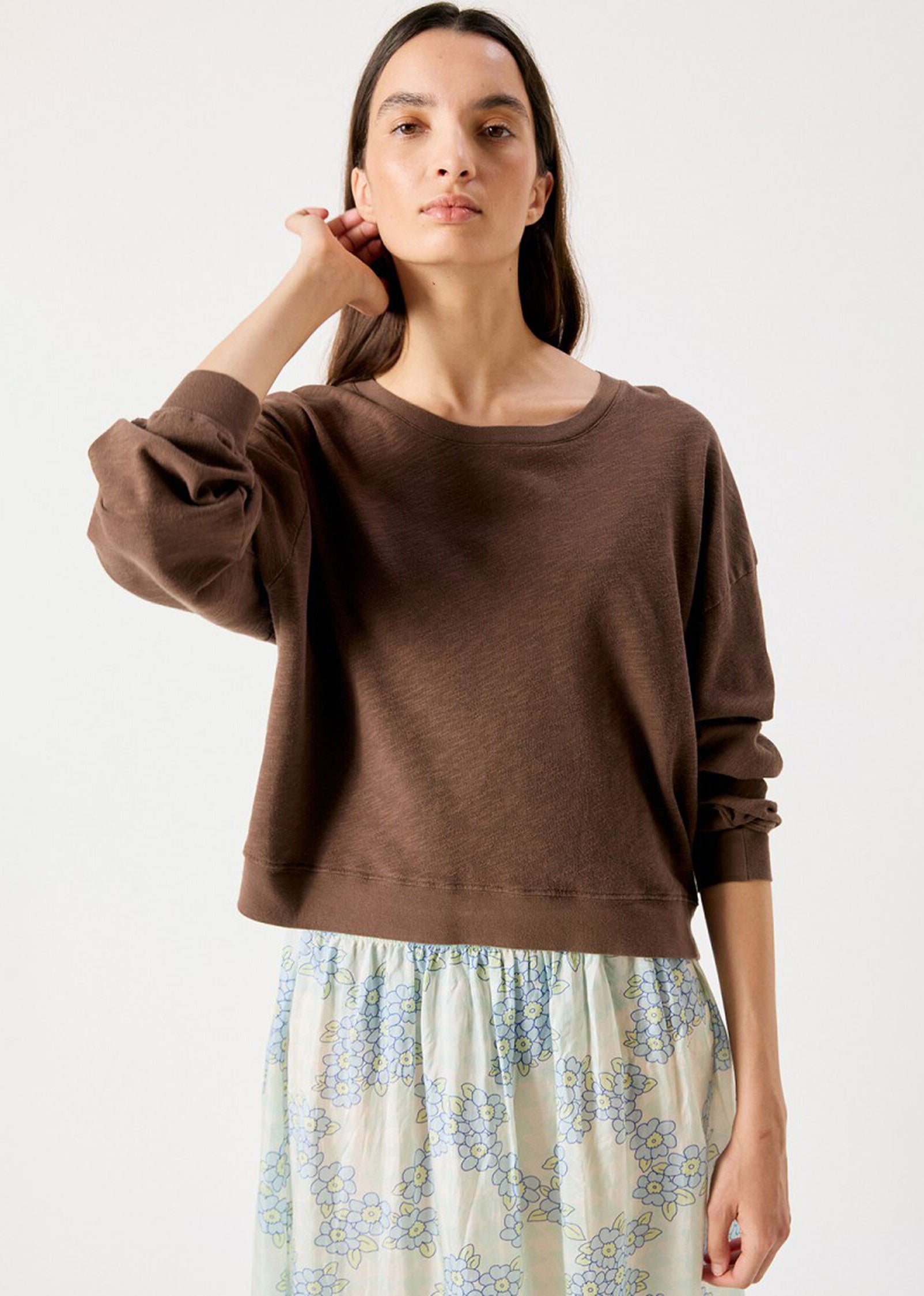 American Vintage Sonoma Long-Sleeved T-Shirt - Vintage Chestnut