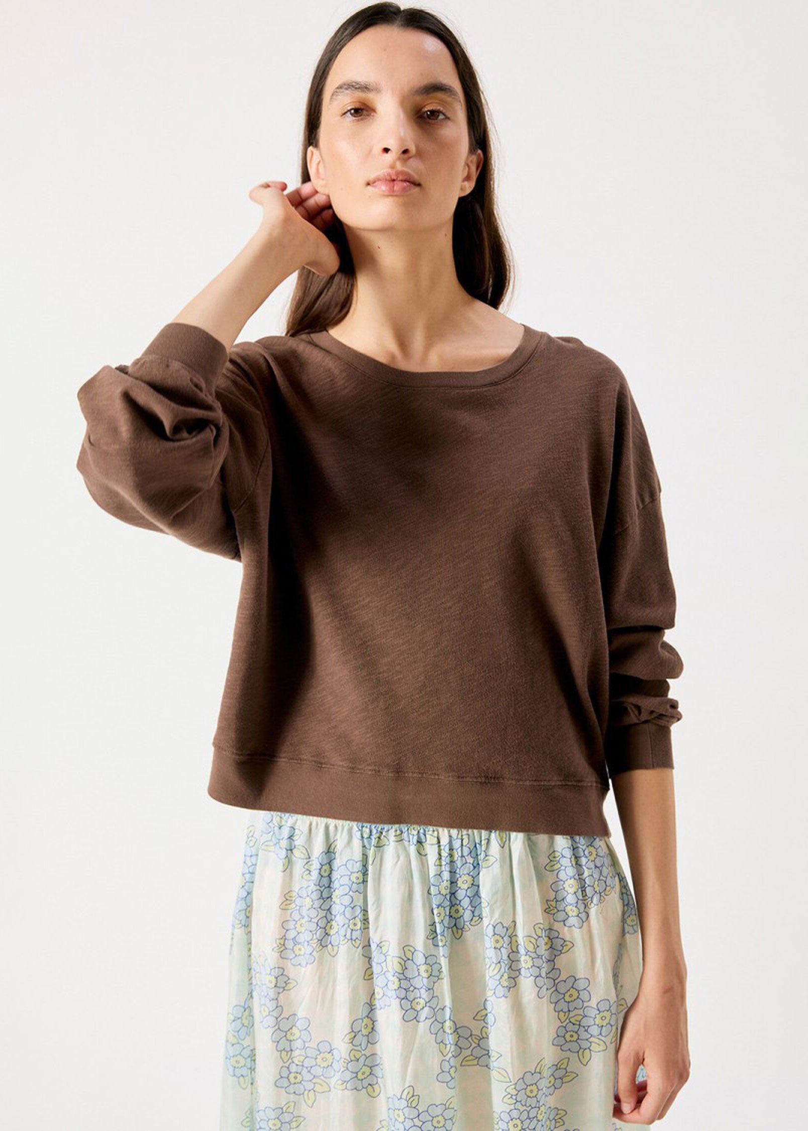 American Vintage Sonoma Long-Sleeved T-Shirt - Vintage Chestnut