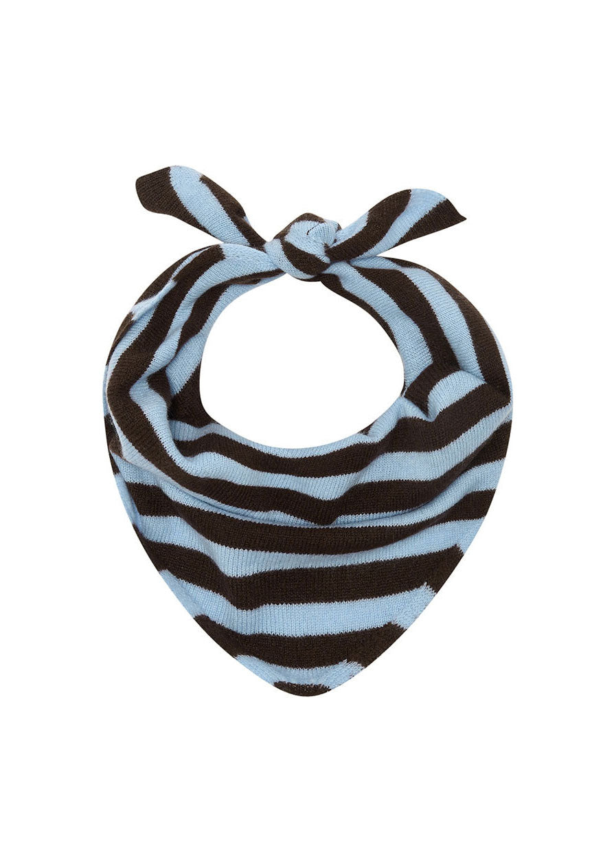 Jumper 1234 Cashmere Stripe Bandana - Dark Brown / Blue