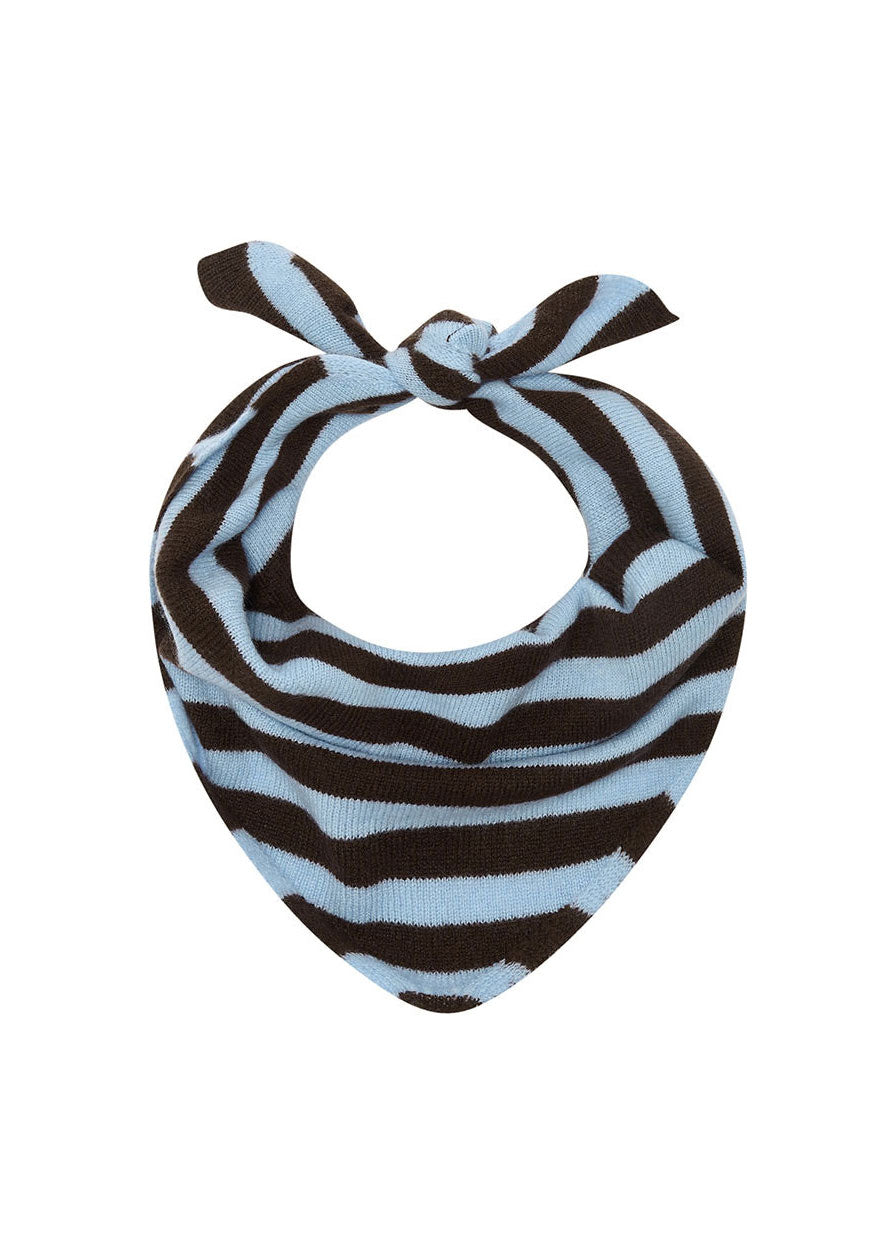 Jumper 1234 Cashmere Stripe Bandana - Dark Brown / Blue