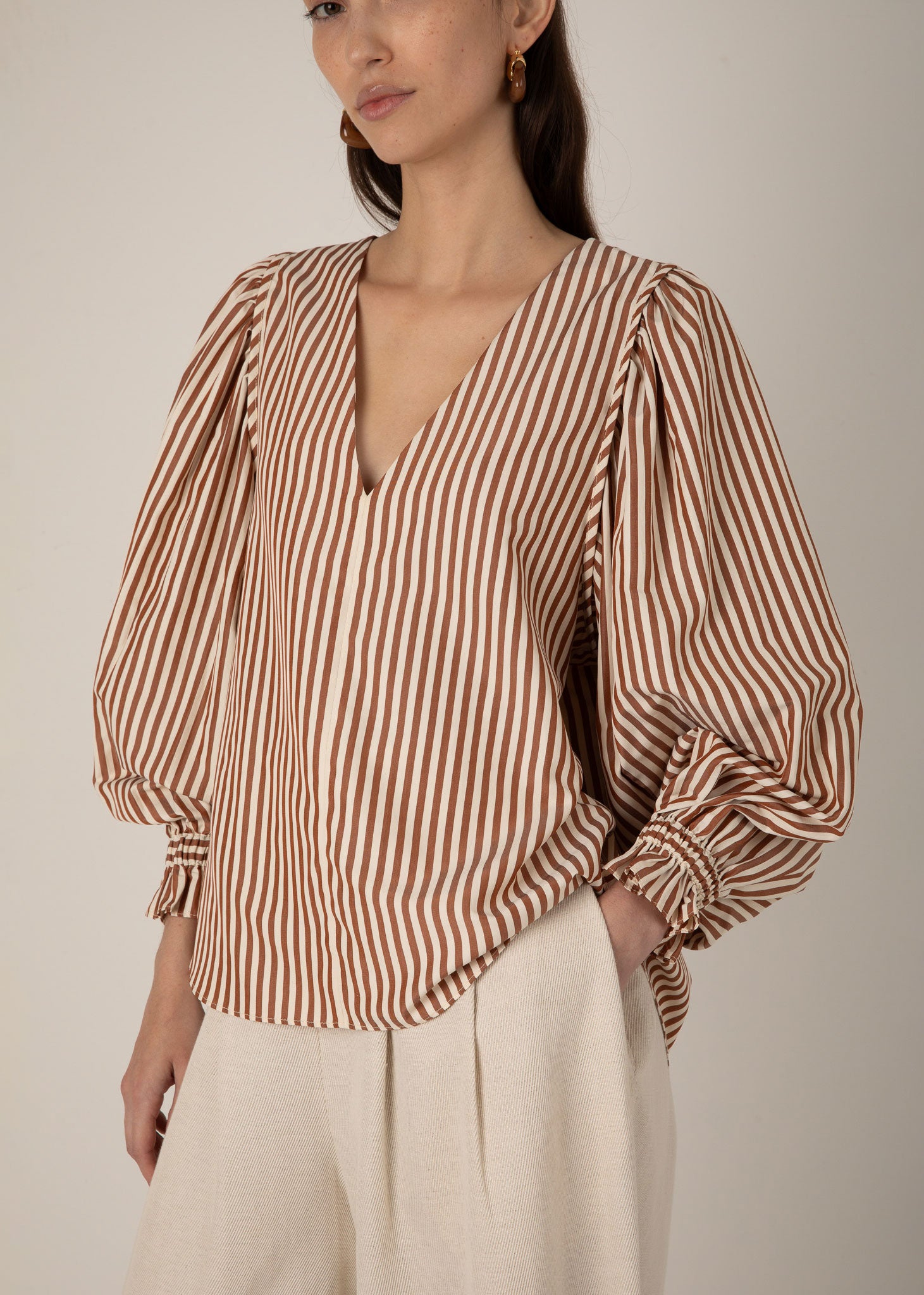 VI.VE.RE Remi Stripe Top