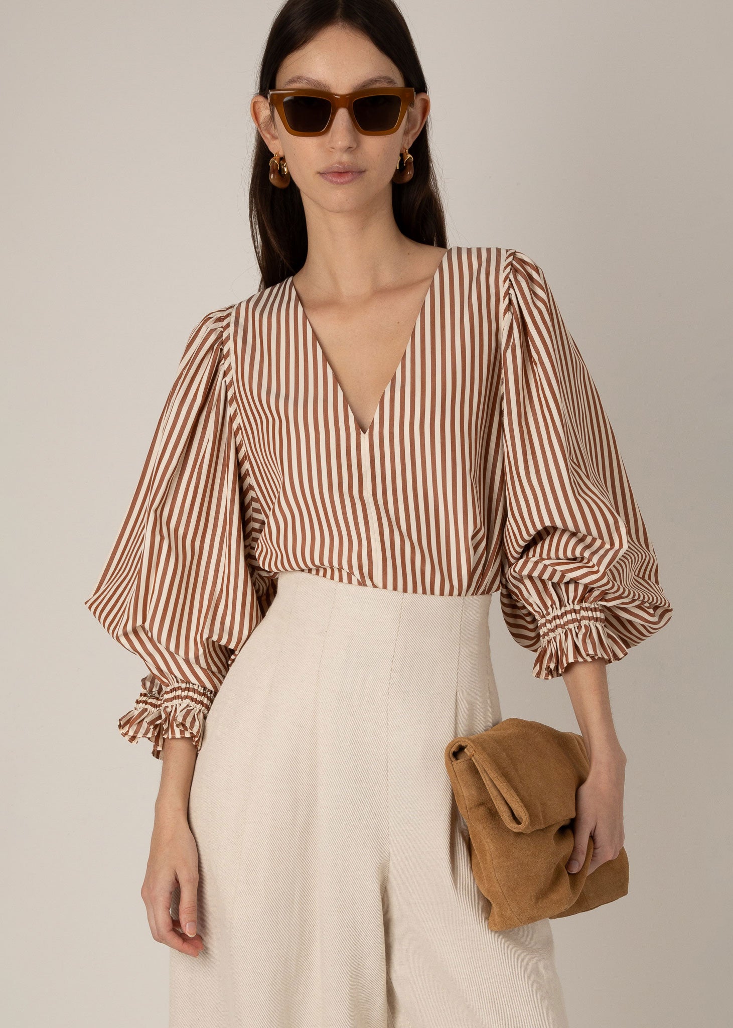 VI.VE.RE Remi Stripe Top