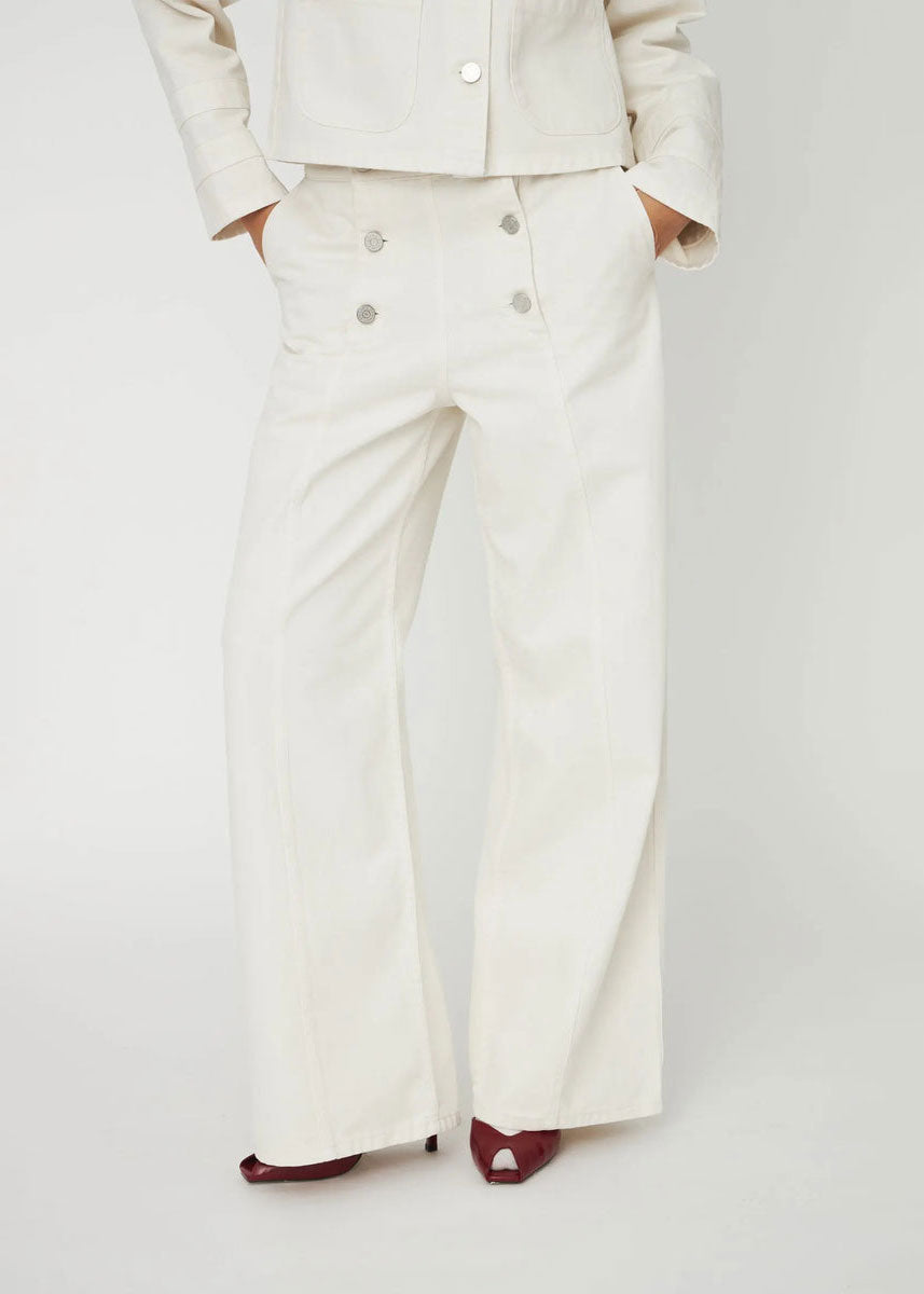 Stella Nova Sailors Pants - Almost White