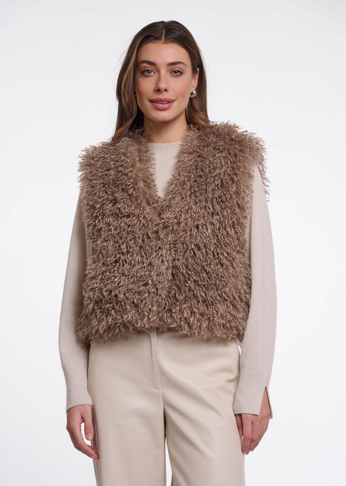 Rino & Pelle Sensy Waistcoat - Mocha Latte