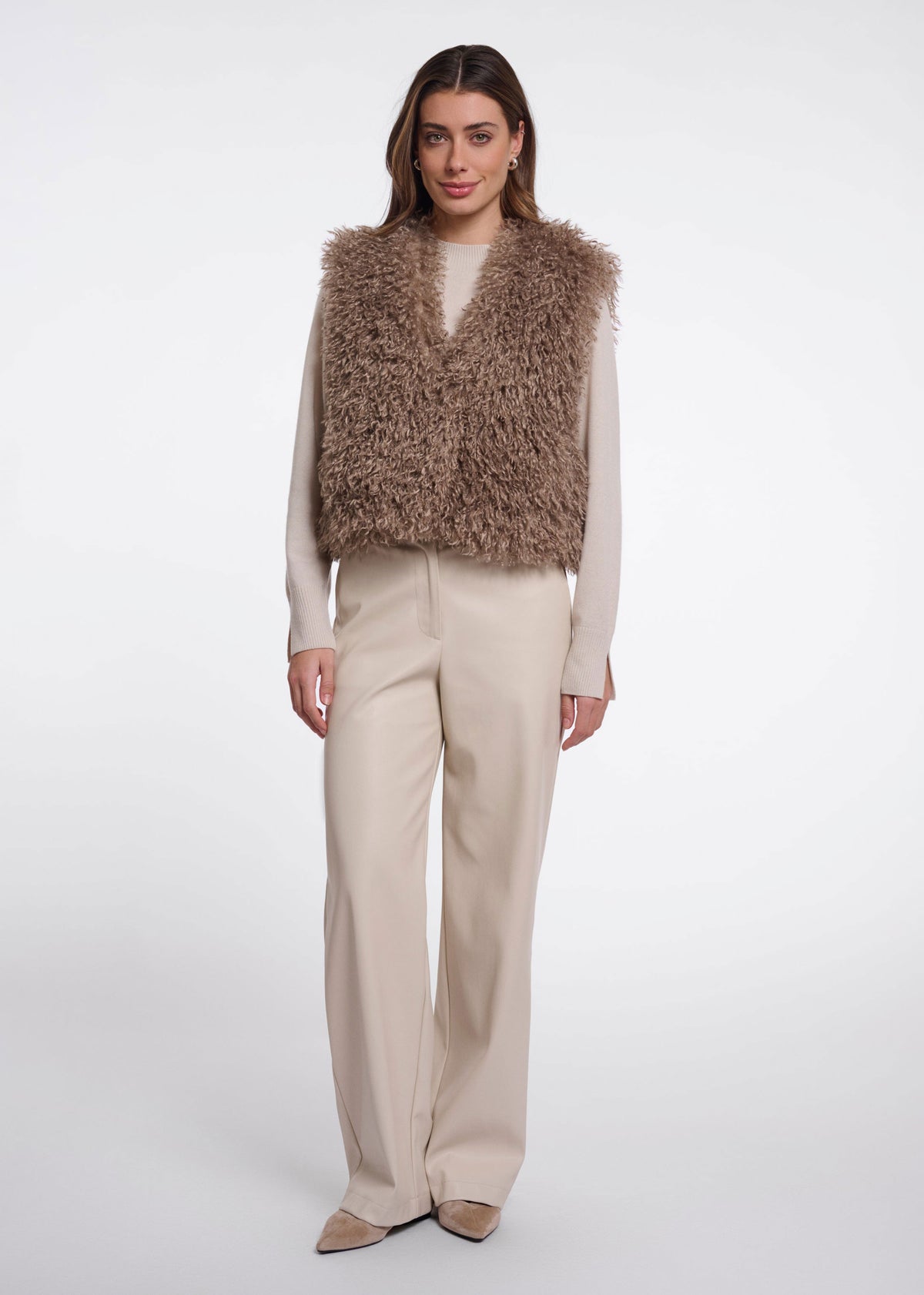Rino & Pelle Sensy Waistcoat - Mocha Latte