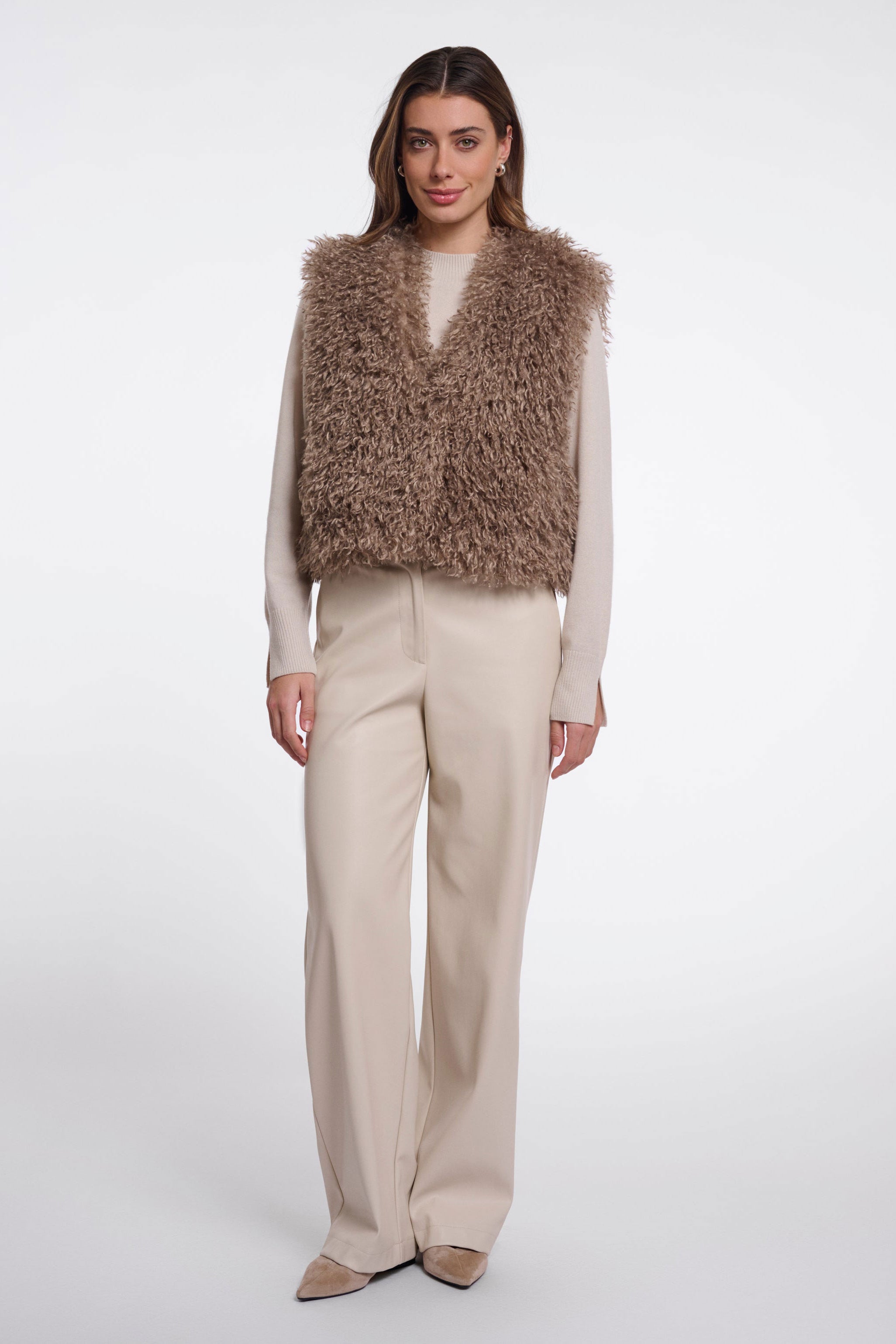 Rino & Pelle Sensy Waistcoat - Mocha Latte