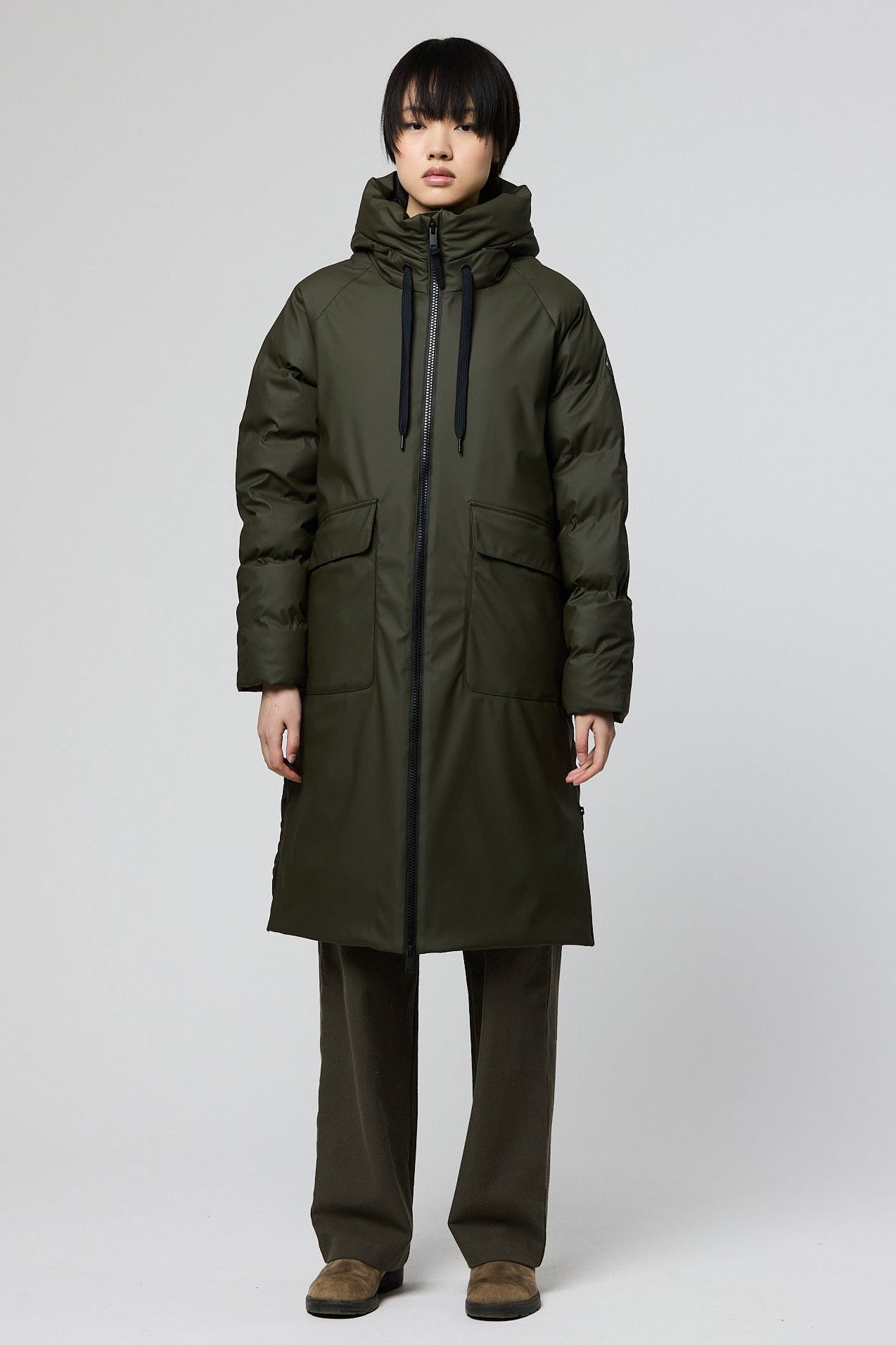 Tantä Rime Long Puffer - Khaki